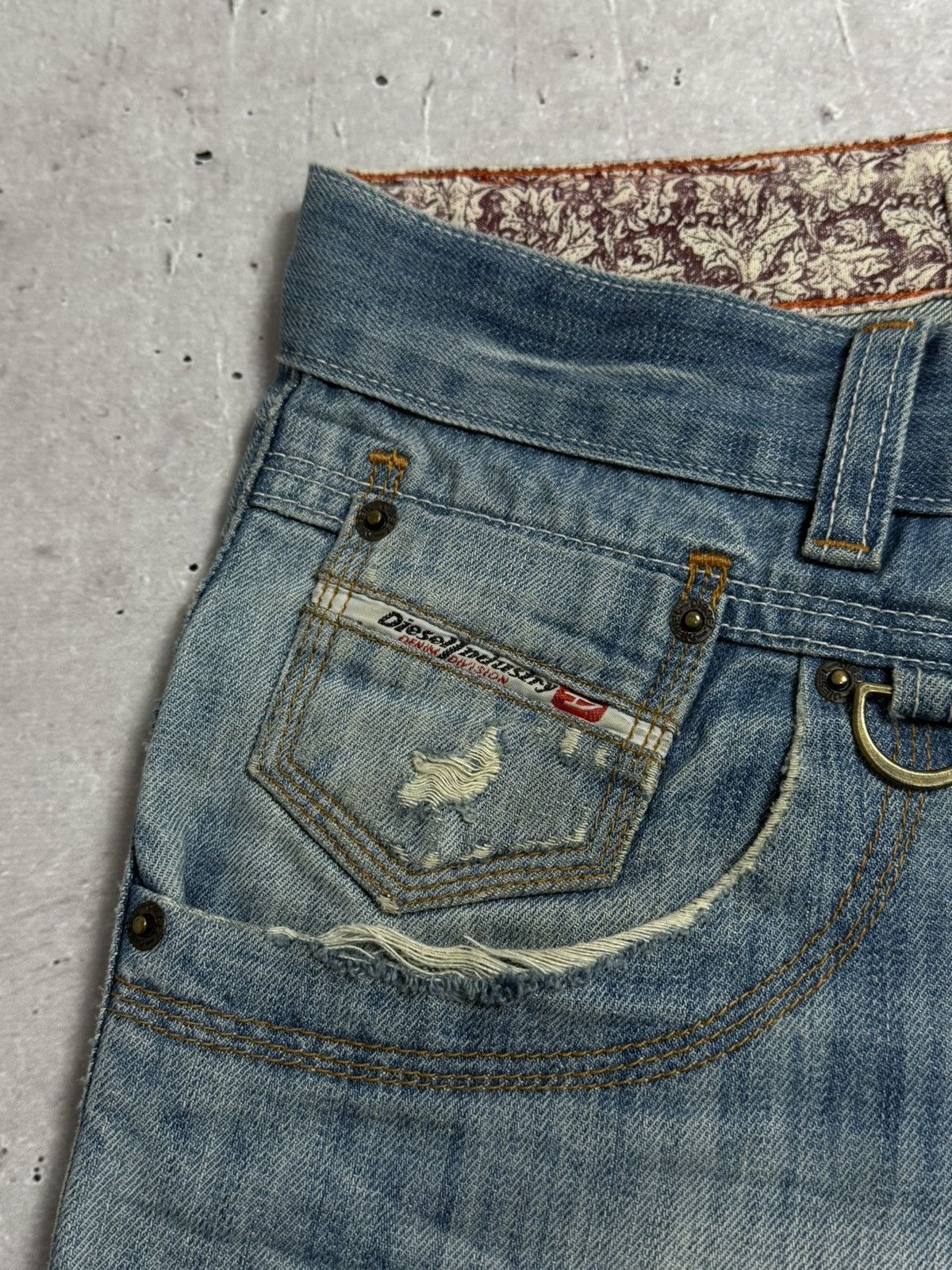Diesel Vintage Diesel Hysteric Glamour Style Distresed Washed Jeans Size US 31 - 5 Thumbnail