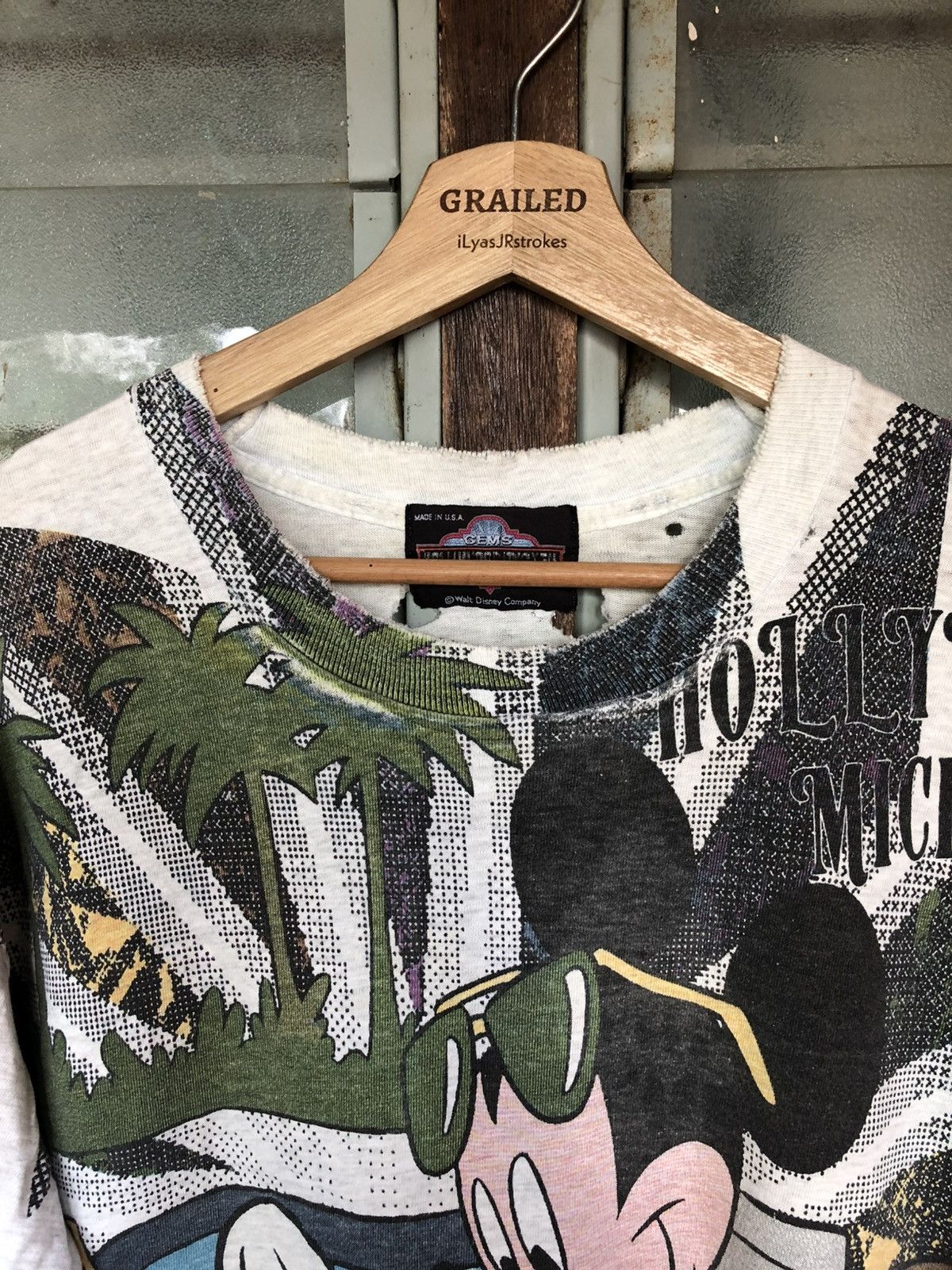 Mickey Mouse Thrashed Vintage Mickey Mouse Hollywood Mickey Shirt Tee Size US M / EU 48-50 / 2 - 4 Thumbnail