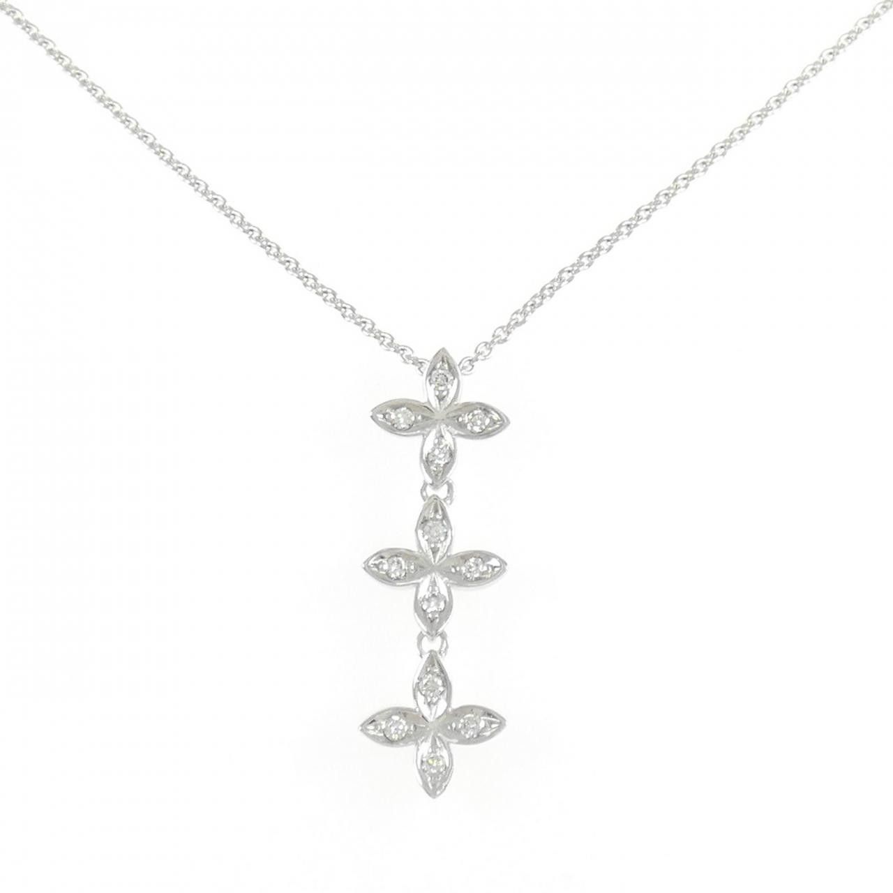 Mikimoto Mikimoto Mikimoto Au750 Diamond Necklace Metal Necklace DUTY FREE for USA Size ONE SIZE - 1 Thumbnail