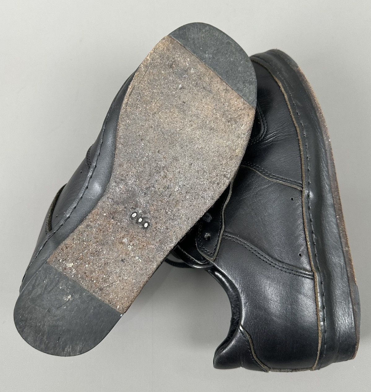 Hender Scheme Hender Scheme - MIP - Triple Black Leather Low Top Sneaker Size US 8 / EU 41 - 9 Thumbnail