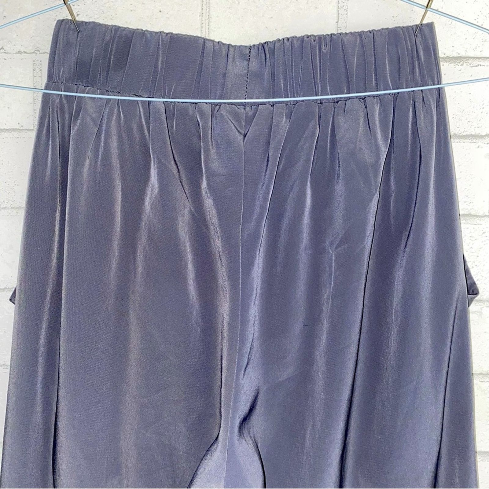ALEXIS ALEXIS Trousers Charcoal Gray Drape Pants sz Small Size 25" / US 0 / IT 36 - 7 Thumbnail