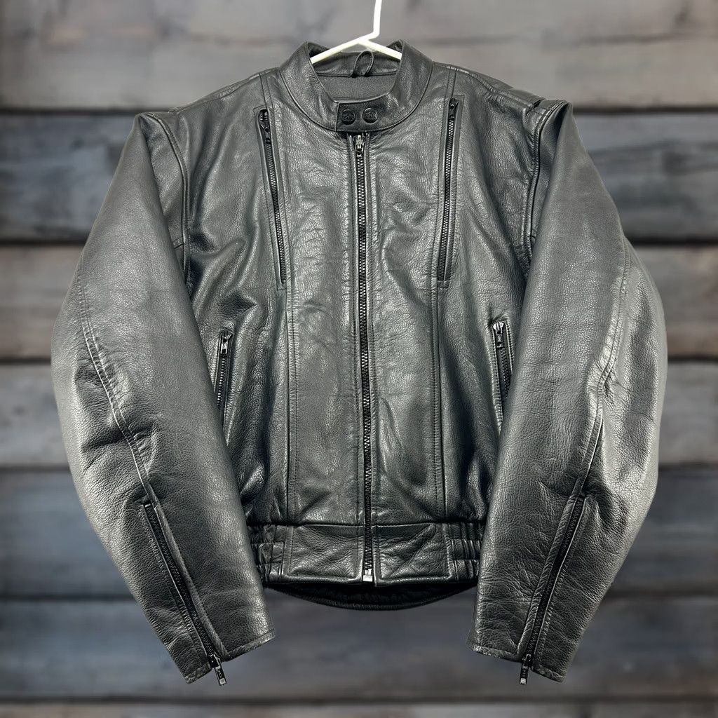 Vintage VINTAGE Z1R Jacket Mens 46 Black Genuine Leather Biker Motorcycle Thinsulate Bomber Short Coat Women? Size US S / EU 44-46 / 1 - 1 Thumbnail