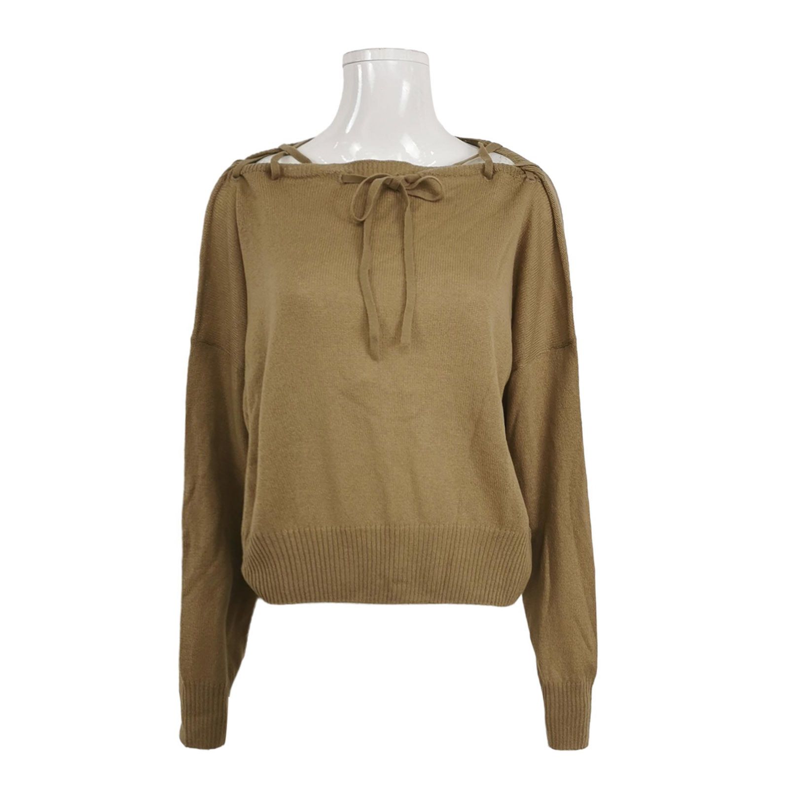 Prada Prada Cashmere Tie-Neck Sweater Size 42 Size M / US 6-8 / IT 42-44 - 1 Thumbnail