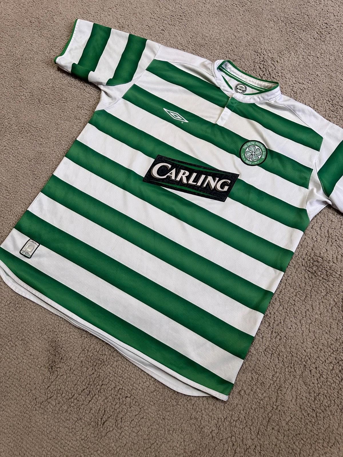 Umbro VINTAGE UMBRO CELTIC FC 2003/2004 HOME FOOTBALL SHIRT JERSEY Size US XL / EU 56 / 4 - 2 Thumbnail
