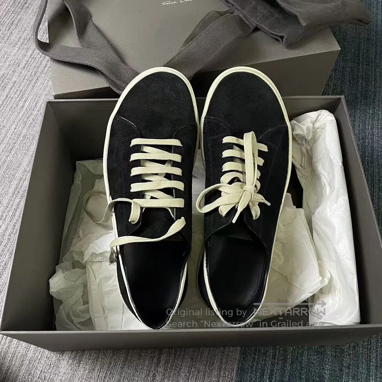Rick Owens Rick Owens Classic Low Top Sneakers. Size US 7 / EU 40 - 2 Thumbnail