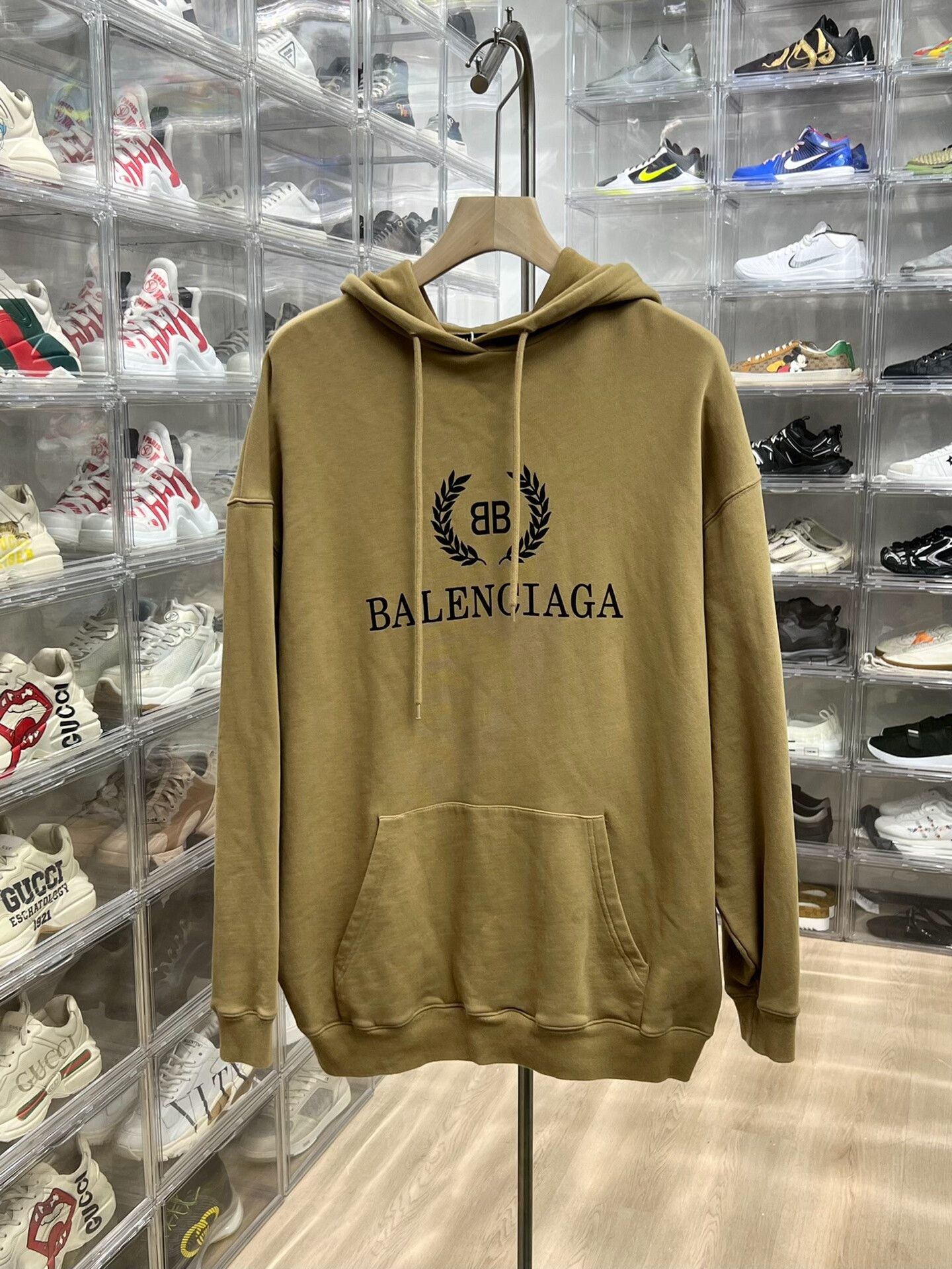 Balenciaga Balenciaga Beige Hoodie s Men Size US S / EU 44-46 / 1 - 1 Thumbnail
