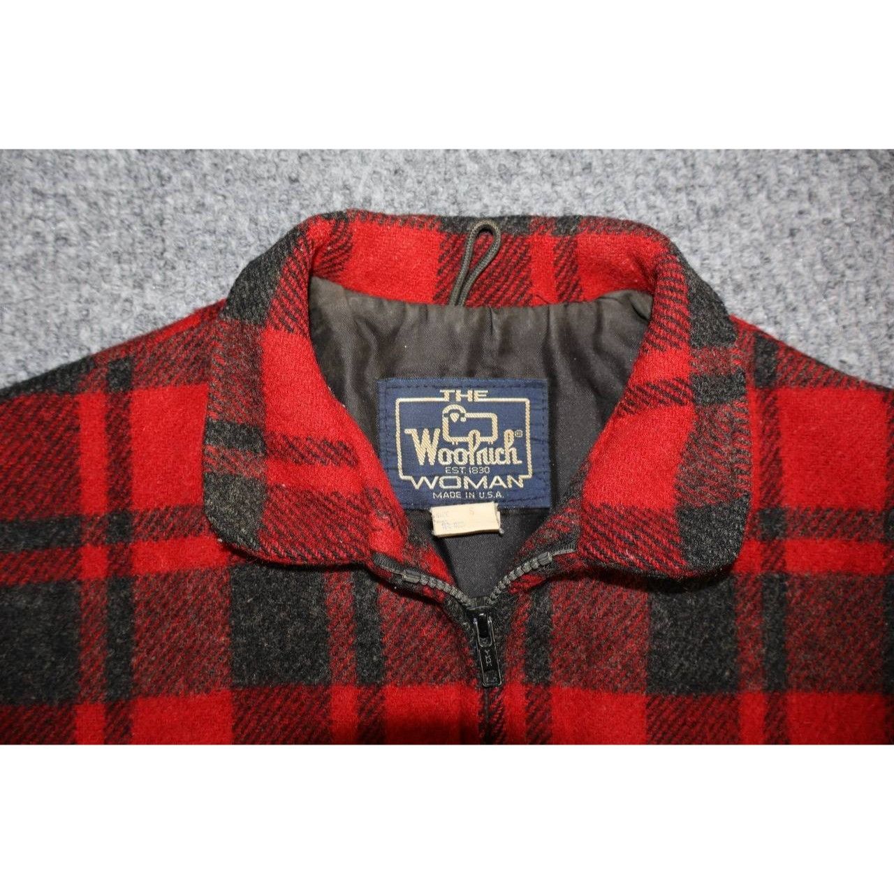 Vintage VTG Woolrich Wool Buffalo Plaid Bomber Jacket Womens Small Size S / US 4 / IT 40 - 5 Thumbnail