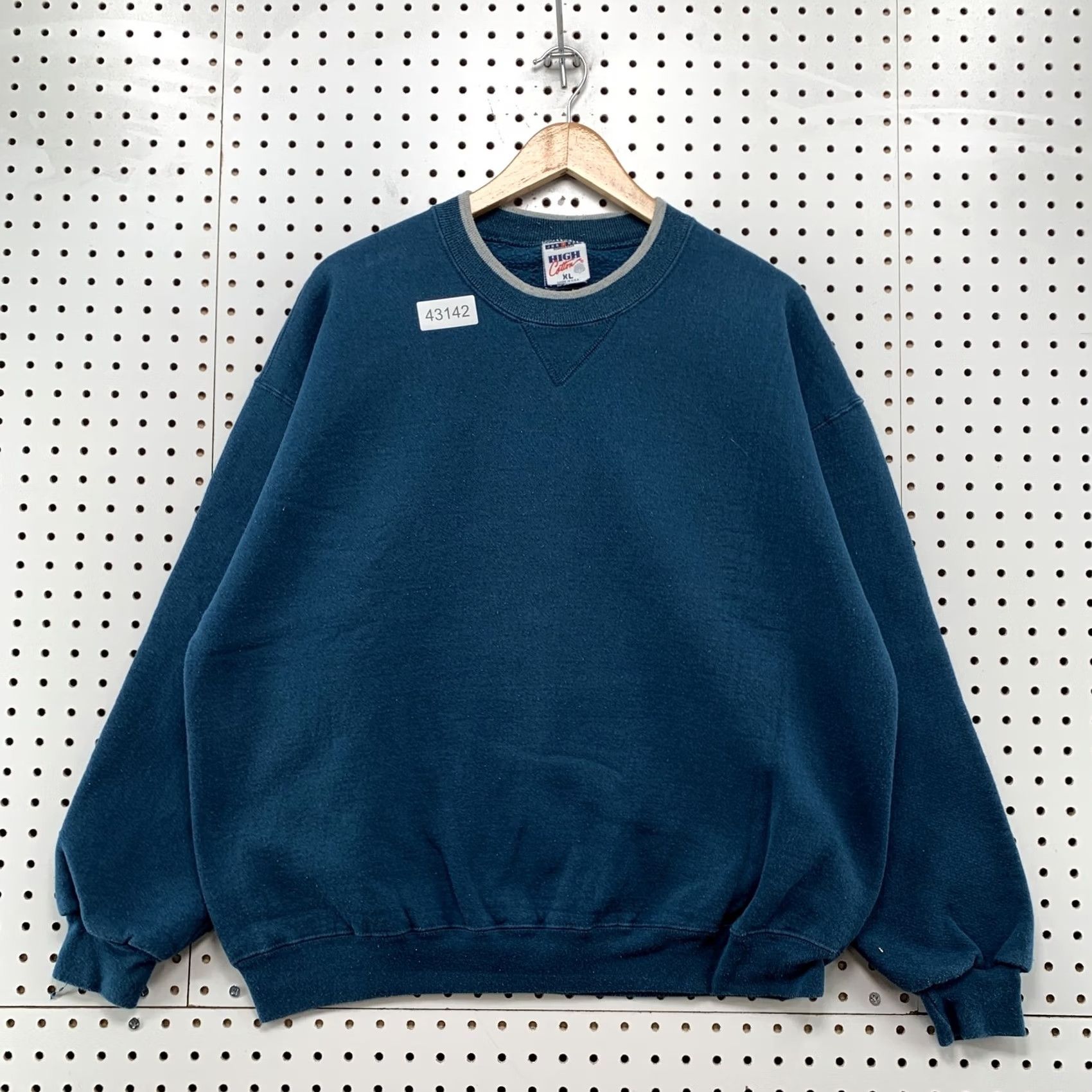 Jerzees Jerzees High Cotton Crewneck Men's XL Blue Sweatshirt Size US XL / EU 56 / 4 - 2 Thumbnail