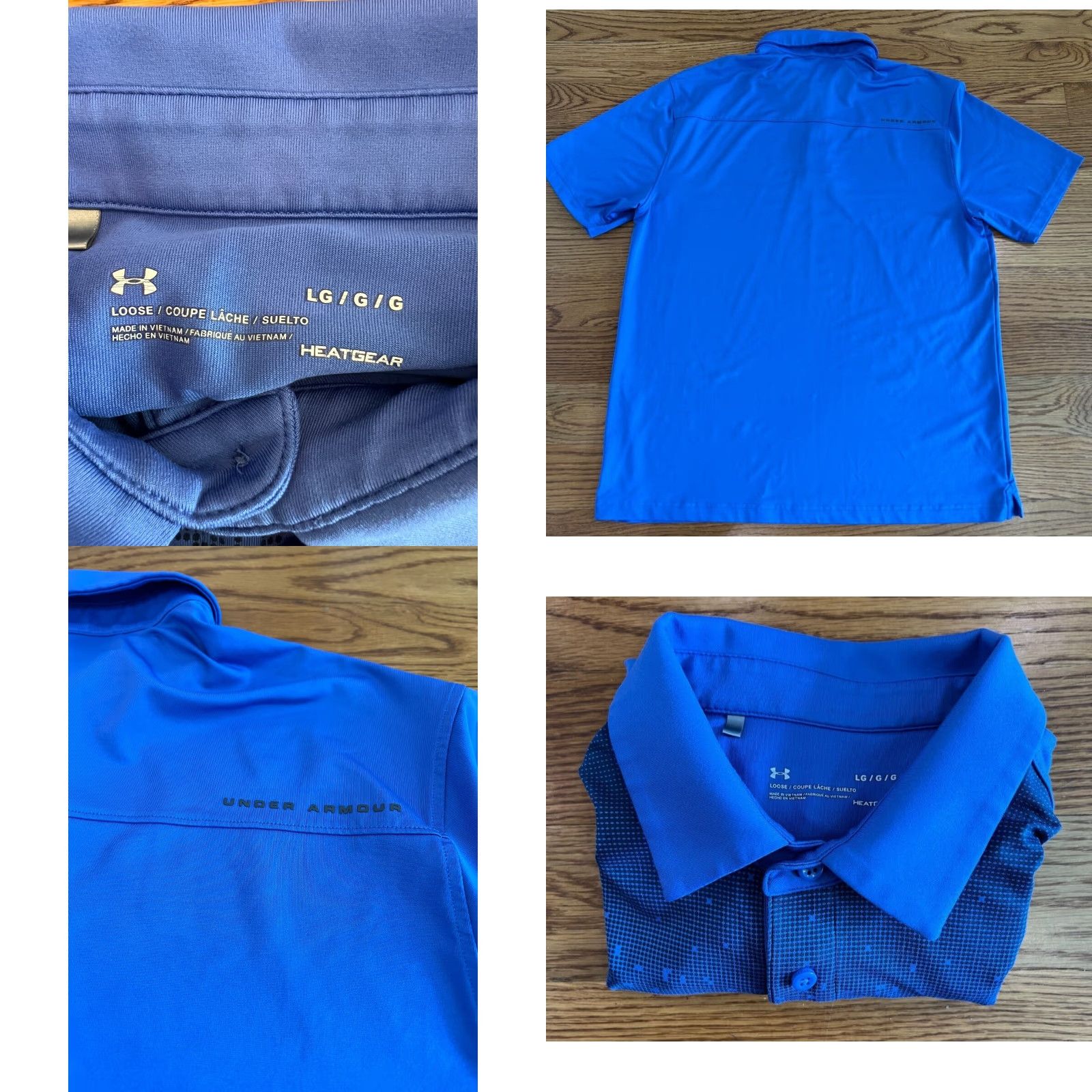 Under Armour Under Armour Tech Polo Shirt Men’s Large Blue Short Sleeve Relaxed Fit Logo Solid Polo Shirt 29in Chest 44in HeatGear Size US L / EU 52-54 / 3 - 8 Thumbnail