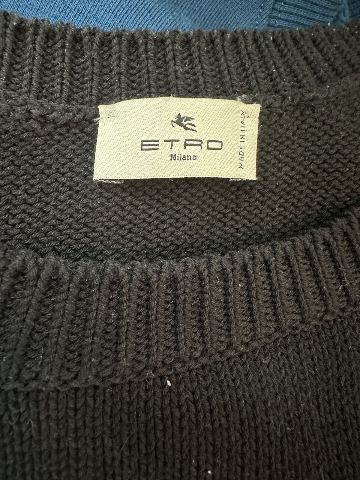 Etro Etro Milano black knitted sweatshirt Size US L / EU 52-54 / 3 - 3 Thumbnail