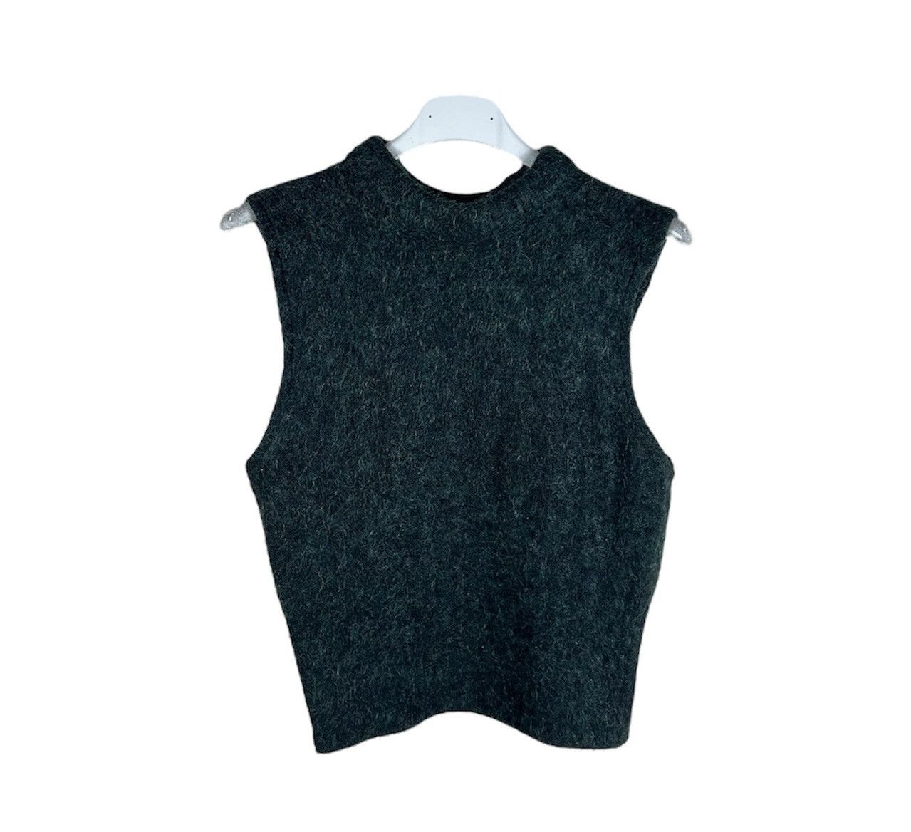 Acne Studios Acne studios wool mohair dark green vest sweater sleeveless Size S / US 4 / IT 40 - 1 Thumbnail