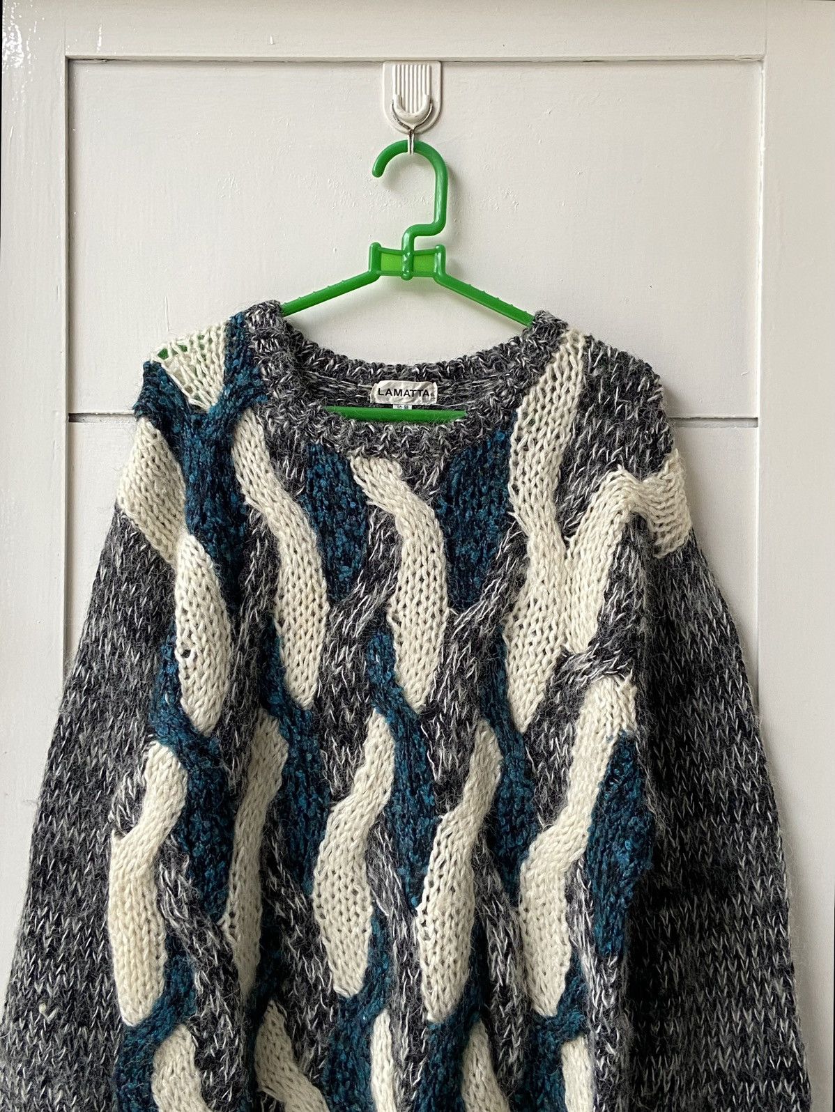 Handmade LAMATTA Hand Knitting Sweater Size US M / EU 48-50 / 2 - 2 Thumbnail