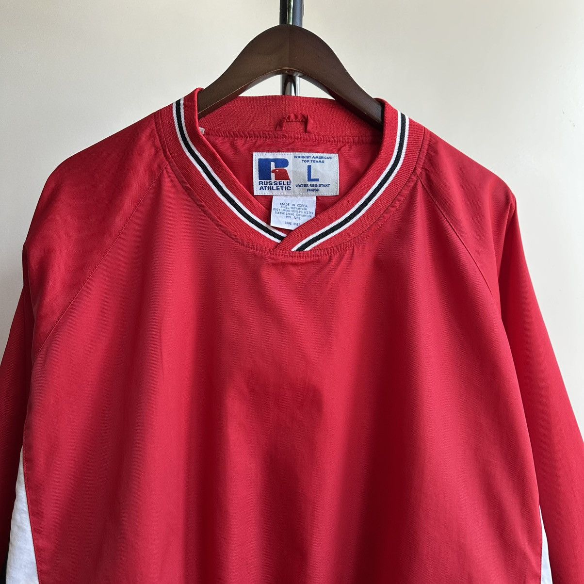 Russell Athletic × Vintage Vintage 90s Russell Athletic Water Resistant Nylon Jacket Size US L / EU 52-54 / 3 - 3 Thumbnail