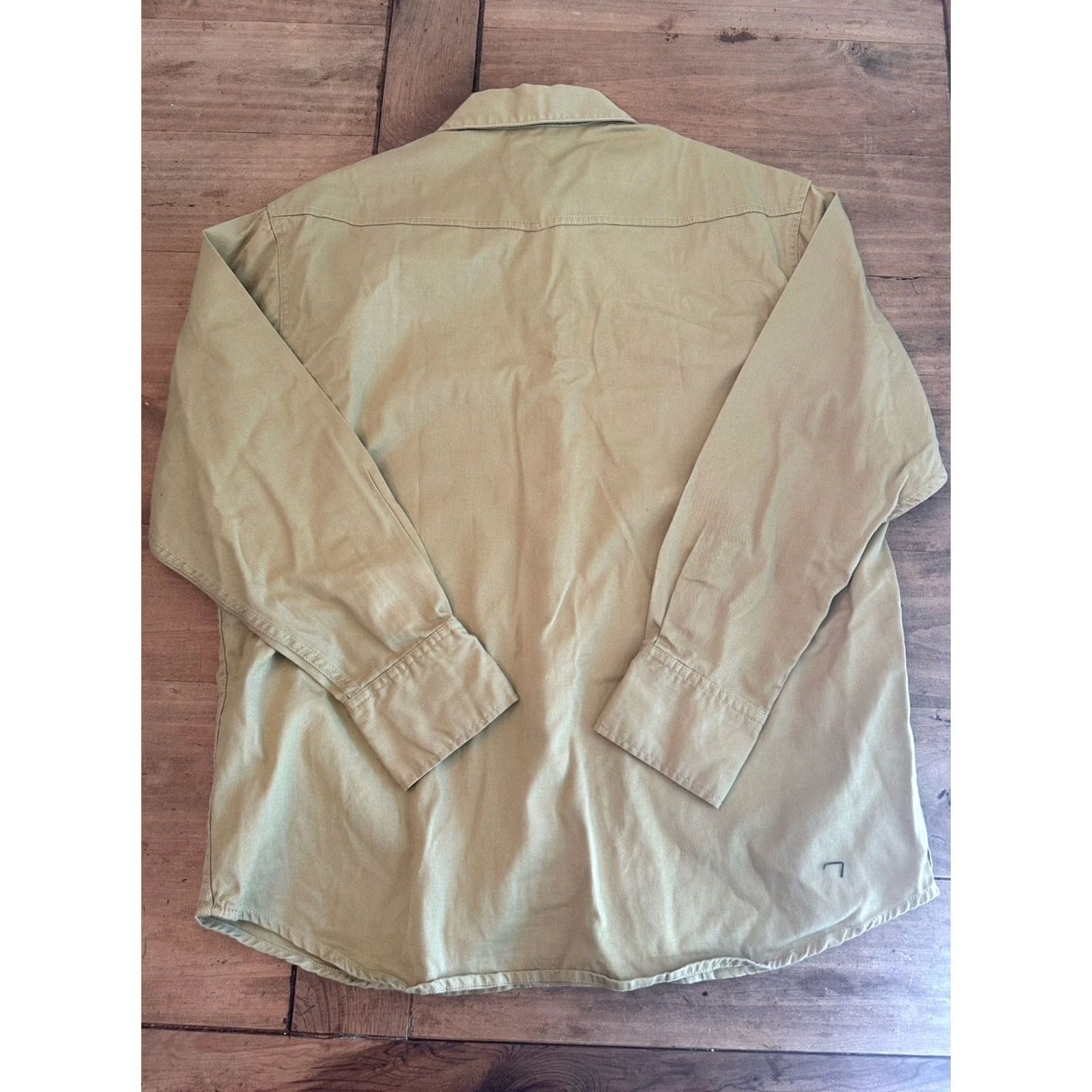 Vintage VINTAGE C.E. Schmidt Work Wear Mens L Pearl Snap Pockets Long Sleeve Twill Western Shirt Size US L / EU 52-54 / 3 - 5 Thumbnail