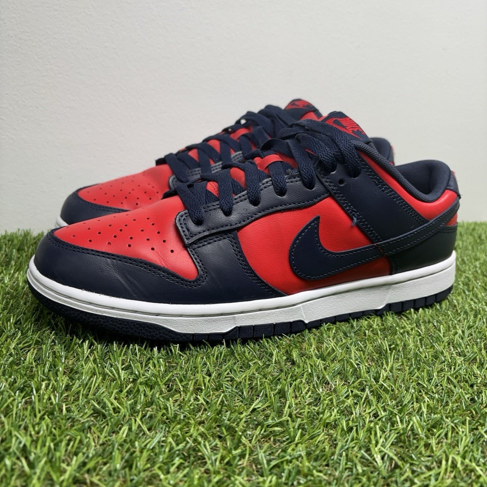 Nike Size 11 - Nike Dunk Retro 2024 Low Navy Red |GOOD CONDITION! Size US 11 / EU 44 - 1 Thumbnail