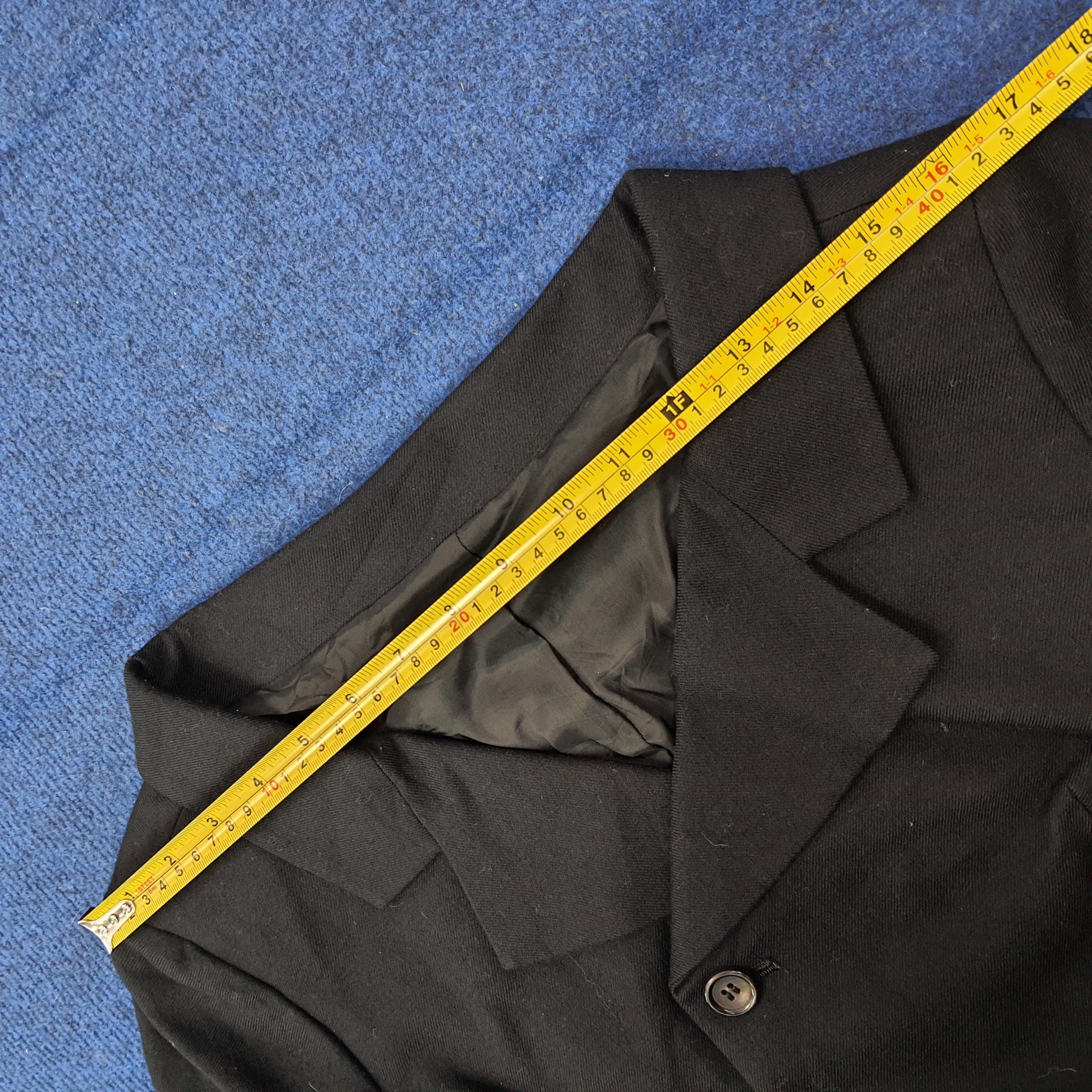 Yohji Yamamoto Vintage Yohji Yamamoto NOIR Black Longline Blazer C268N27 Size XS / US 0-2 / IT 36-38 - 7 Thumbnail