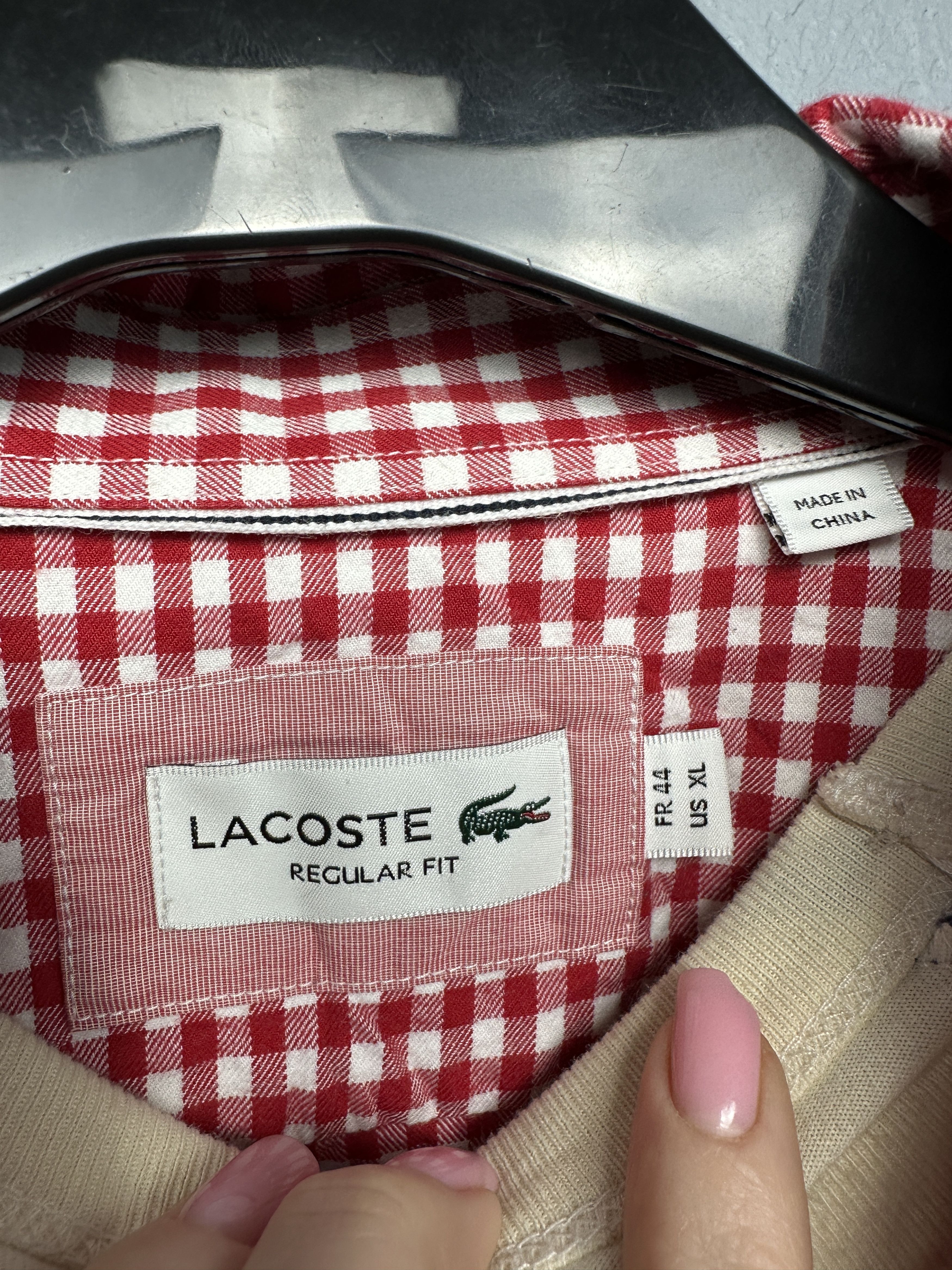 Lacoste Lacoste Mens Flannel Shirt Size US XL / EU 56 / 4 - 4 Thumbnail