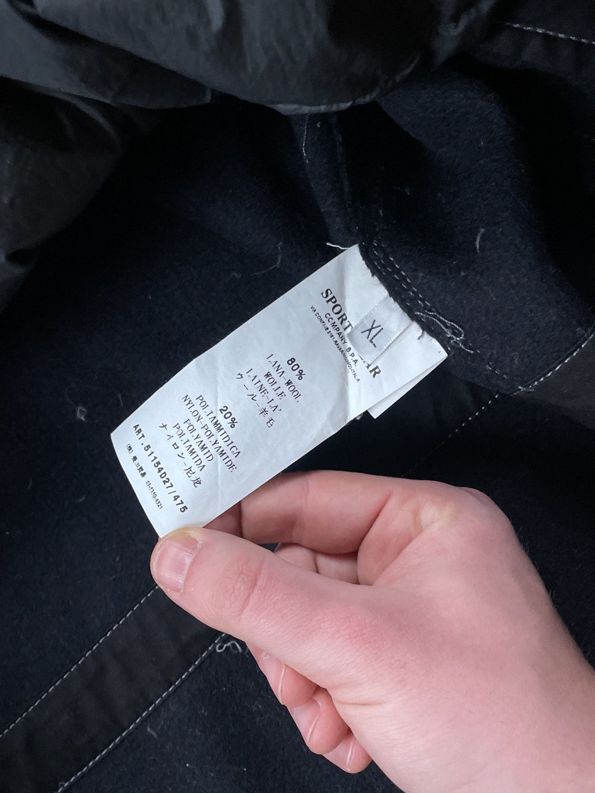 Stone Island 📌Vintage STONE ISLAND Wool Down Jacket Size US XL / EU 56 / 4 - 11 Thumbnail