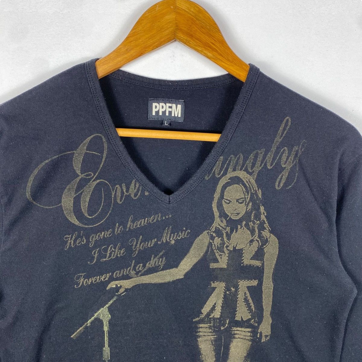 Japanese Brand Japanese Brand PPFM Graphic Longsleeve Tee Shirt Large Size Size L / US 10 / IT 46 - 2 Thumbnail