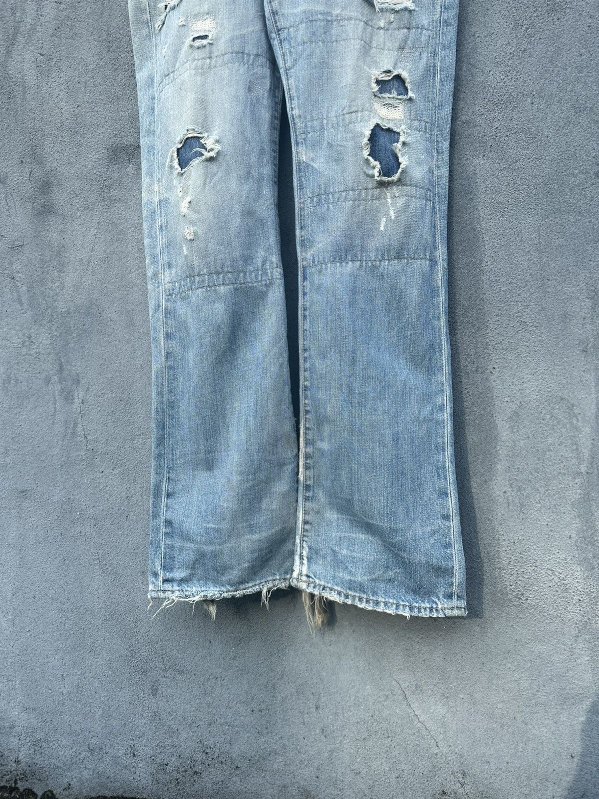 AG Adriano Goldschmied 👹Vintage THRASHED AG Adriano Goldschmeid Baggy Jeans Size US 30 / EU 46 - 8 Thumbnail