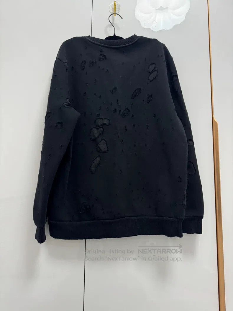 Givenchy Givenchy Black Hole Sweatshirt (Front Big Letter LO) Size US XXS / EU 40 - 5 Thumbnail