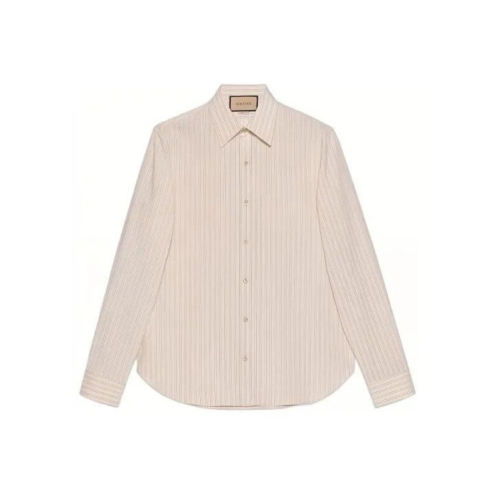 Gucci Gucci Gucci SS23 Striped Button-Up Shirt for Men -2506 Size US M / EU 48-50 / 2 - 1 Thumbnail