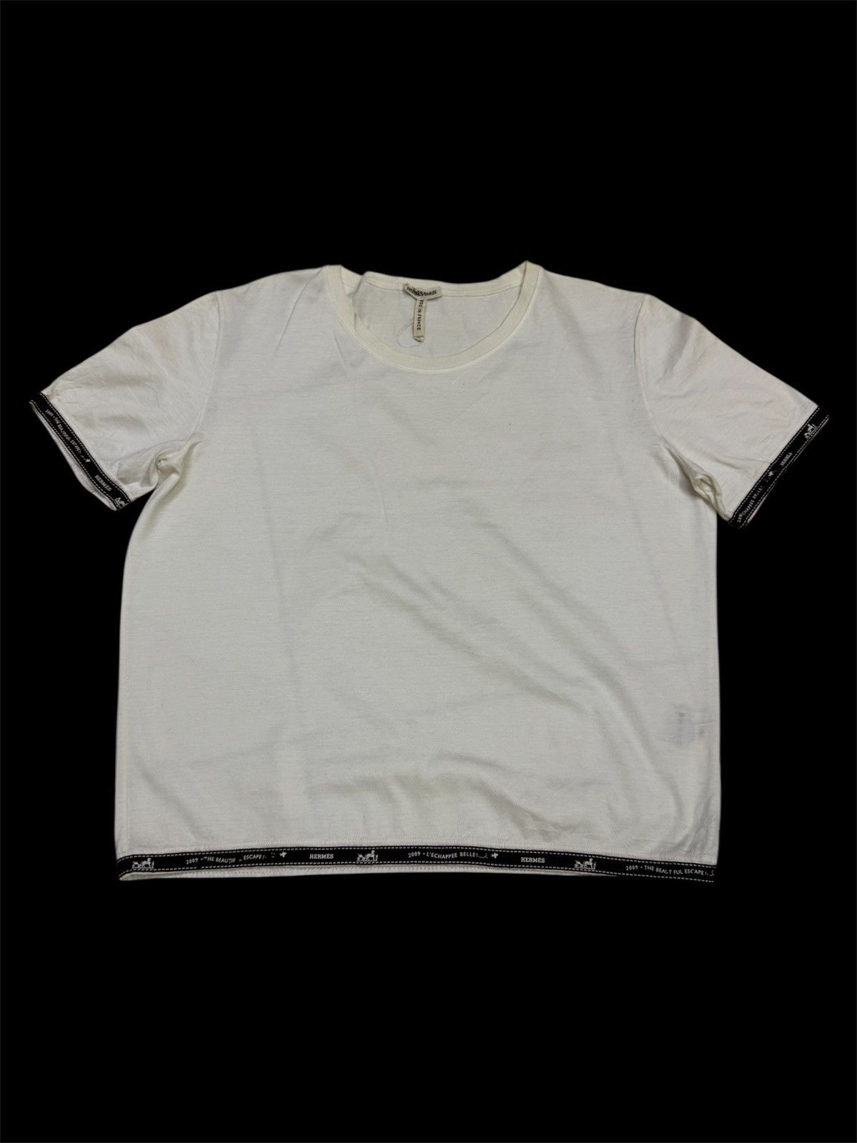 Hermes Vintage Hermès 2009 "L'Échappée Belle" tshirt Size L / US 10 / IT 46 - 2 Thumbnail