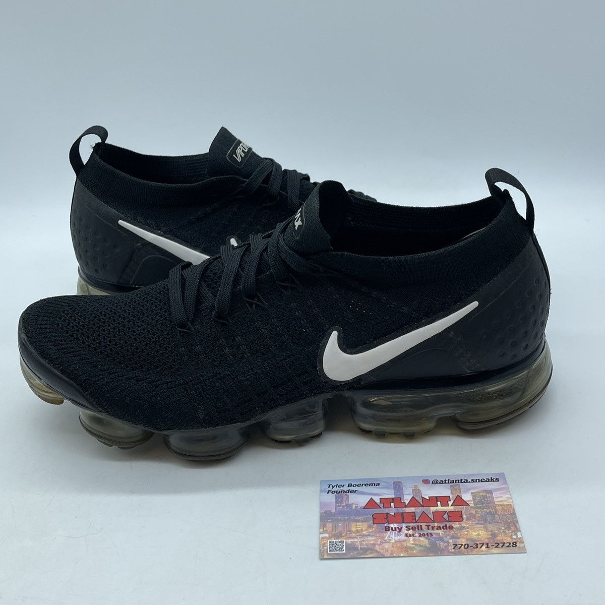 Nike Air vapormax flyknit 2 black Size US 9.5 / EU 42-43 - 1 Thumbnail