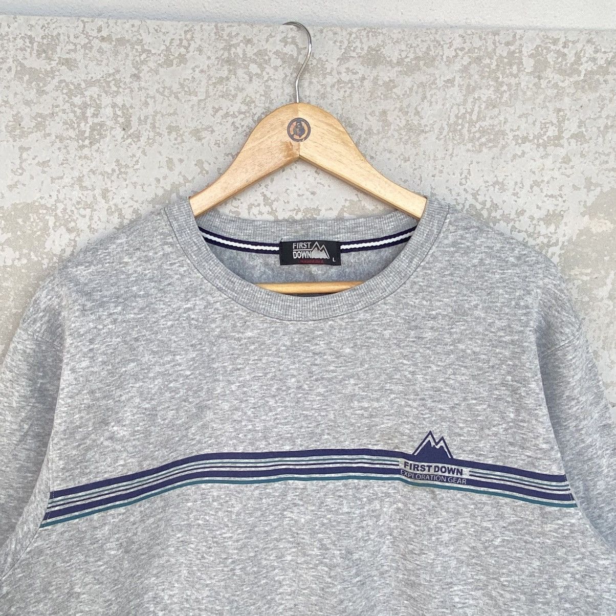 Other Vintage First Down Embroidered Crewneck Sweatshirt Gray Size US L / EU 52-54 / 3 - 4 Thumbnail
