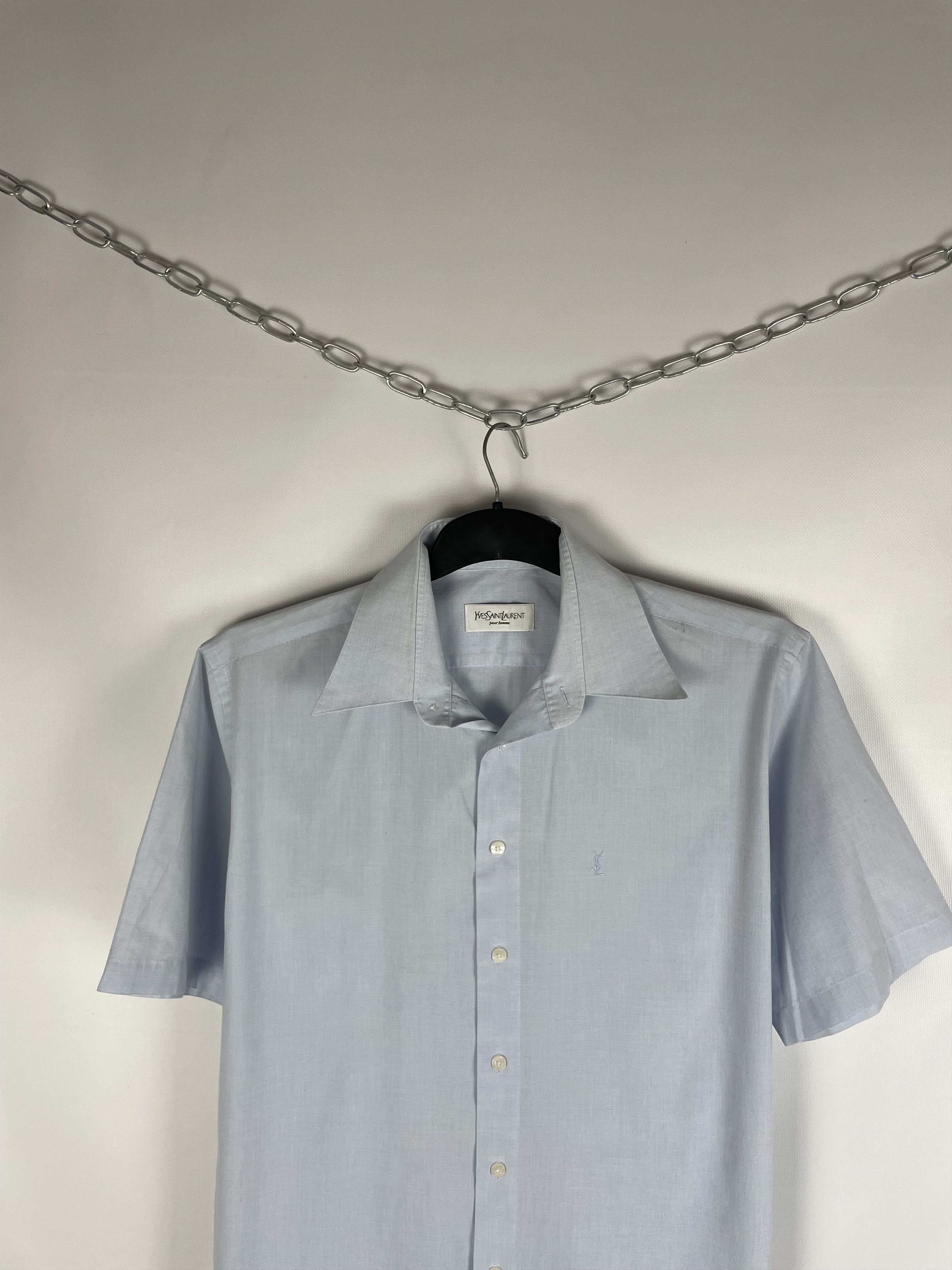 Vintage Vintage Yves Saint Laurent YSL Shirt Button Up Rare Size US L / EU 52-54 / 3 - 3 Thumbnail