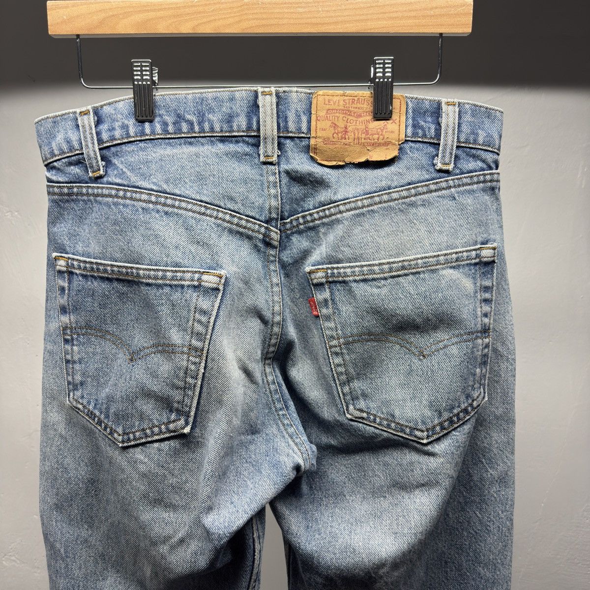 Levi's 90s Levi's 505 Faded Distressed Jeans ERD Grunge Chrome Size US 33 - 8 Thumbnail
