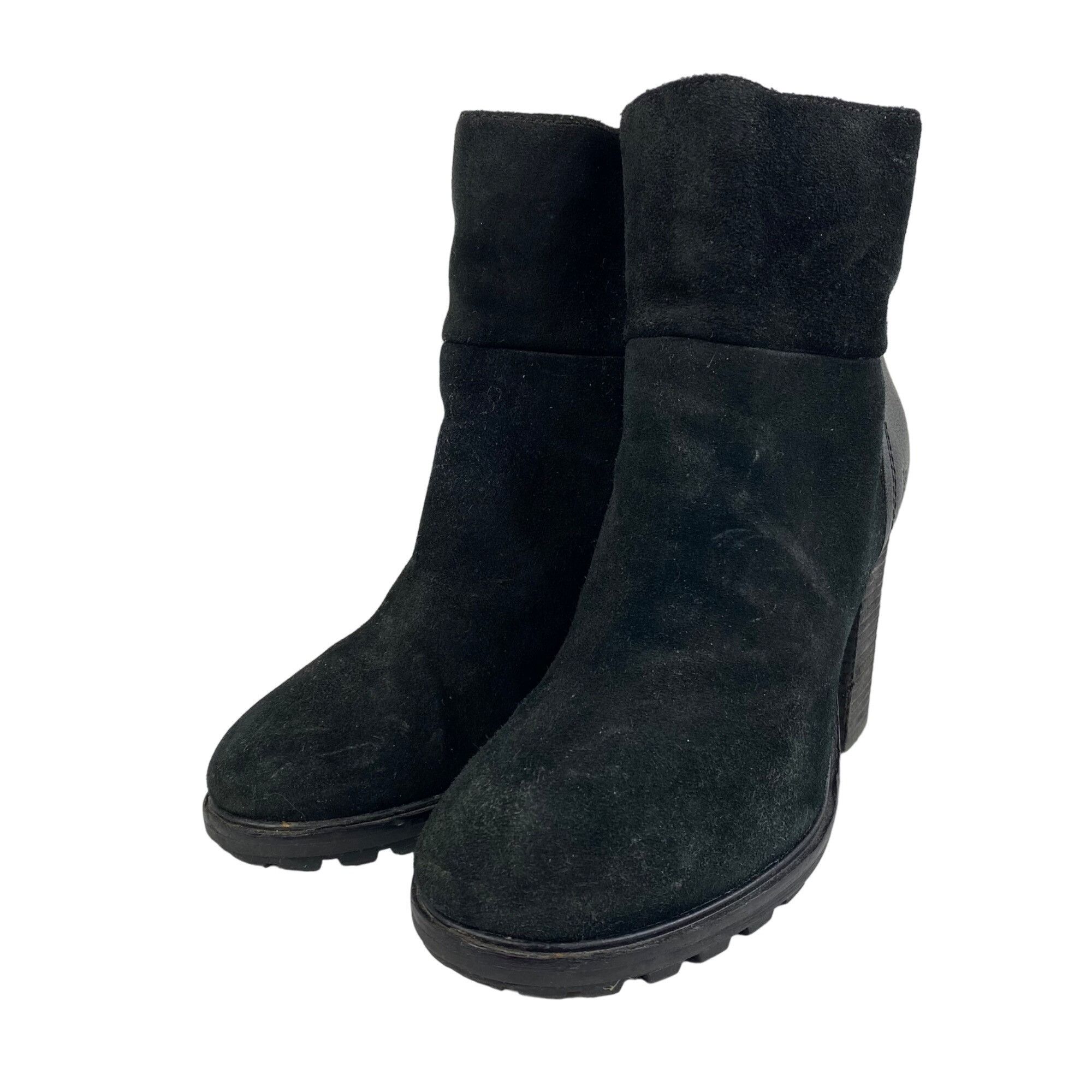 Sam Edelman Sam Edelman Franklin Black Suede Leather Block Heel ankle Bo Size US 10 / IT 40 - 3 Thumbnail