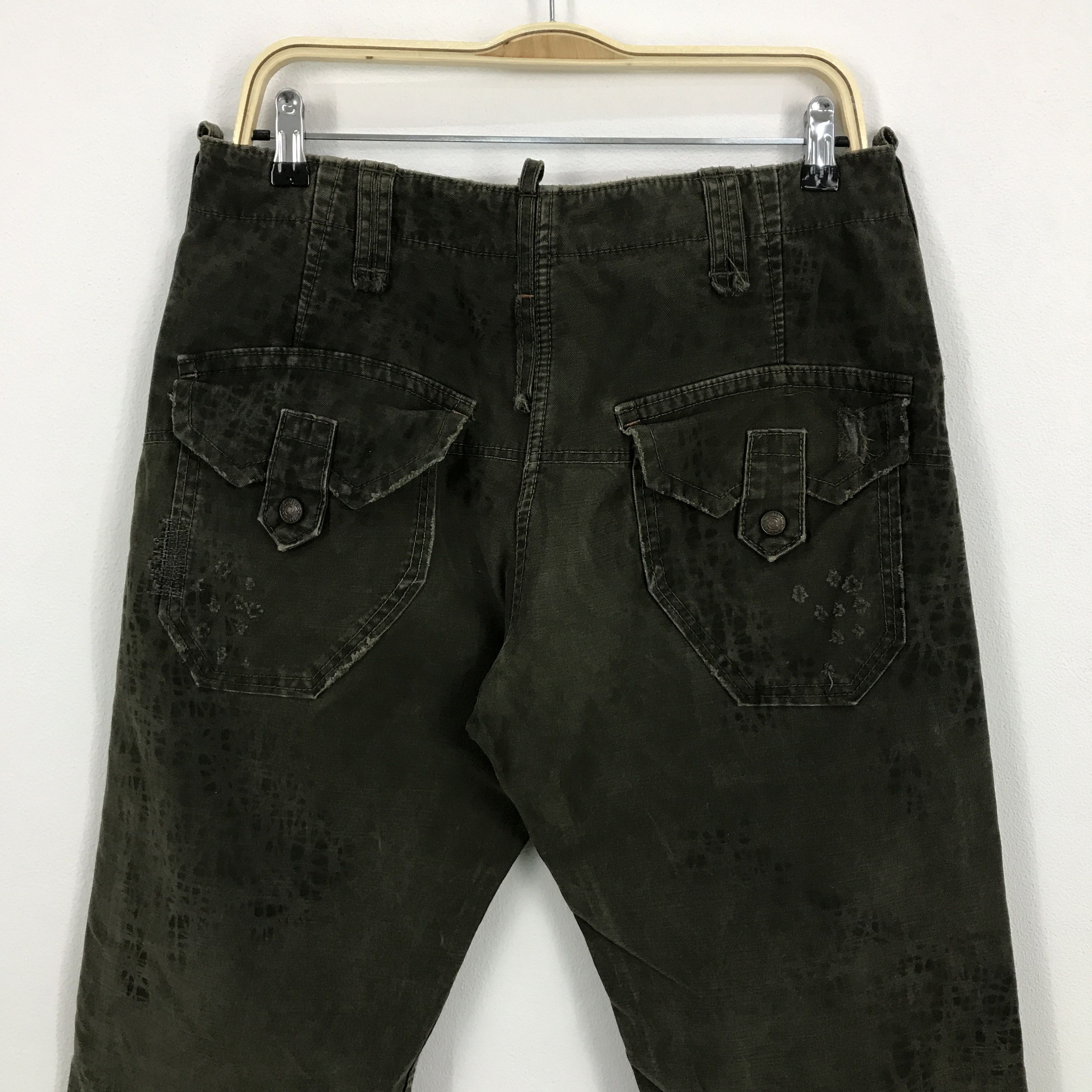 Edwin × Japanese Brand Flared Edwin Japan distressed bootcut style green jean Size US 30 / EU 46 - 5 Thumbnail