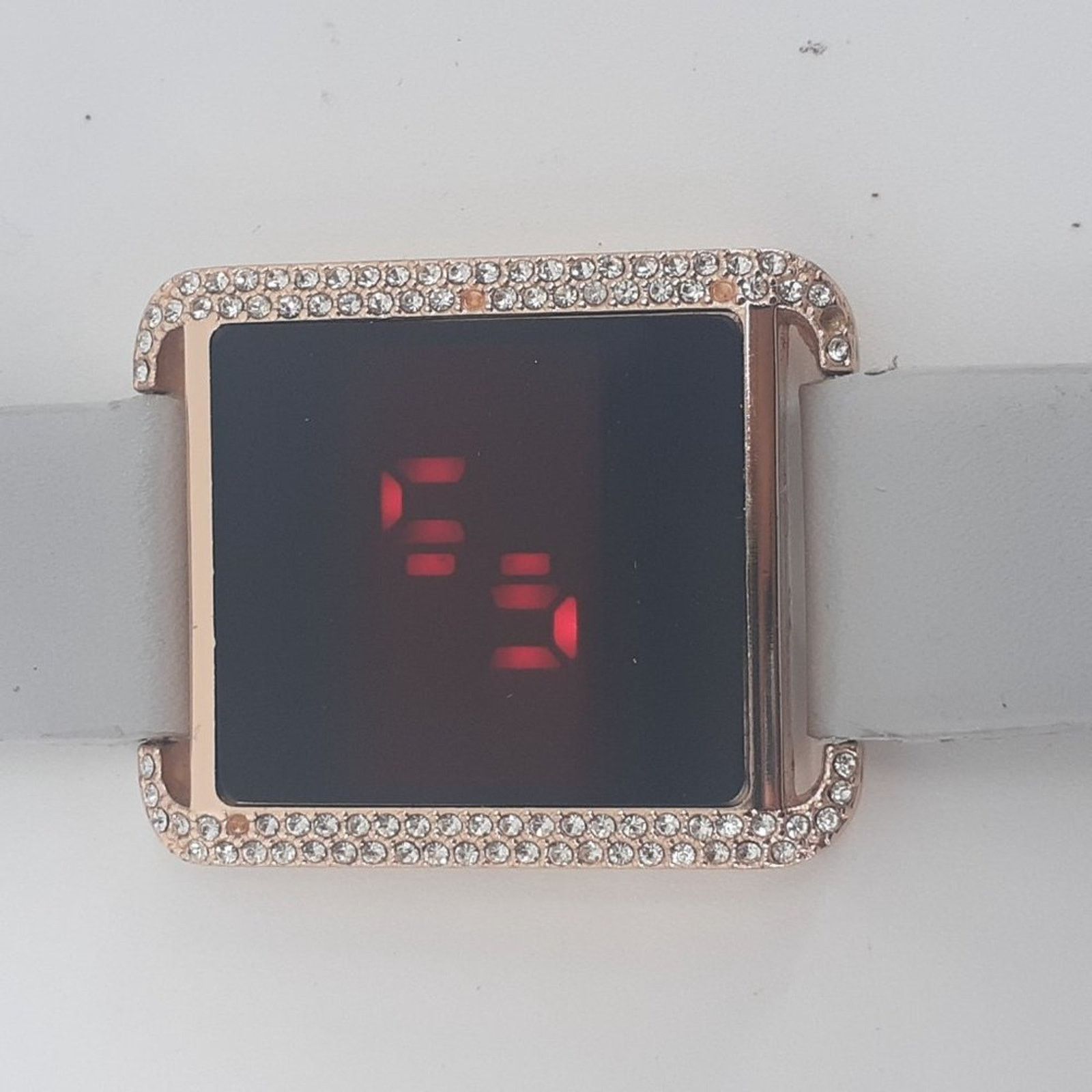 Other New York & Company Gray Strap Rose Gold Case Rhinestones Size ONE SIZE - 2 Thumbnail