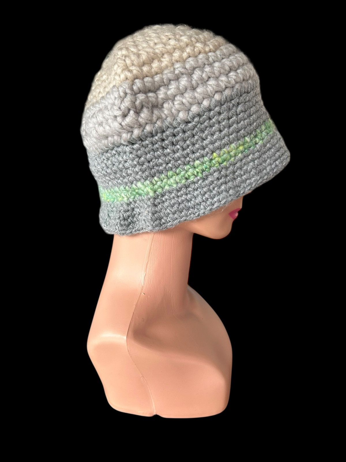 Kapital Crochet Knitted Handmade Hairy Beanie Hats Size ONE SIZE - 4 Thumbnail