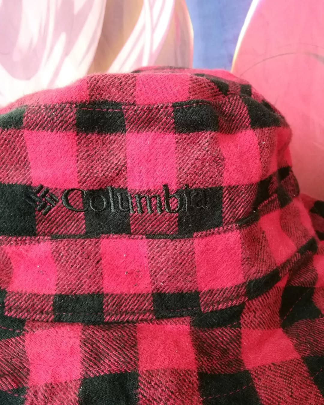 Columbia Columbia Plaid Red and Black Reversible Bucket Hat Size ONE SIZE - 2 Thumbnail