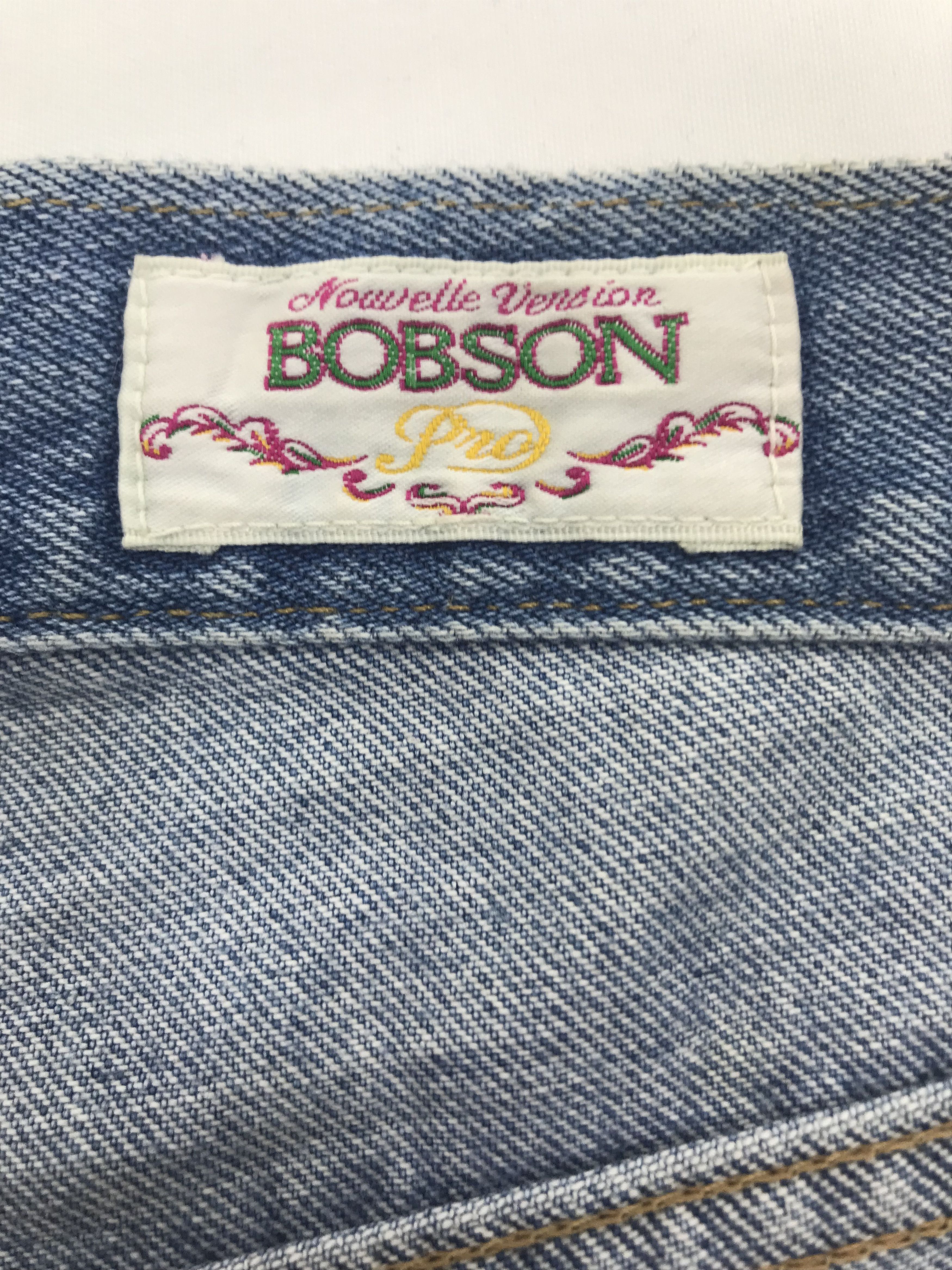 Vintage Vintage Bobson Light Wash Distressed Jeans Size US 34 / EU 50 - 10 Thumbnail
