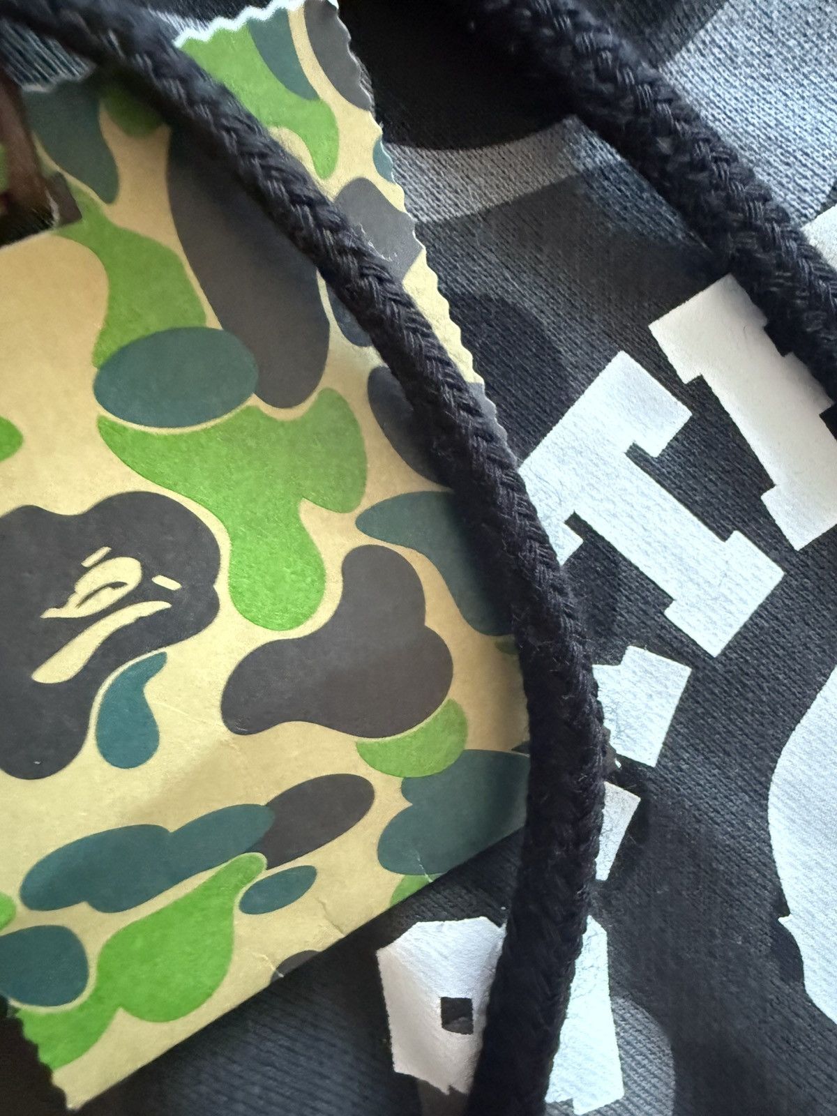 Bape Bape Black Camo College Pullover Hoodie Size US XL / EU 56 / 4 - 4 Thumbnail