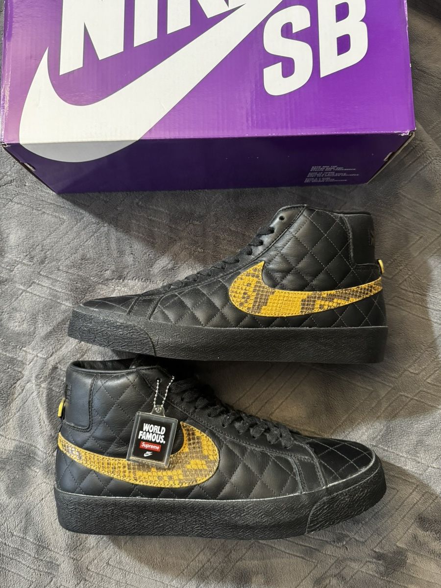 Supreme nike blazer fw22 black