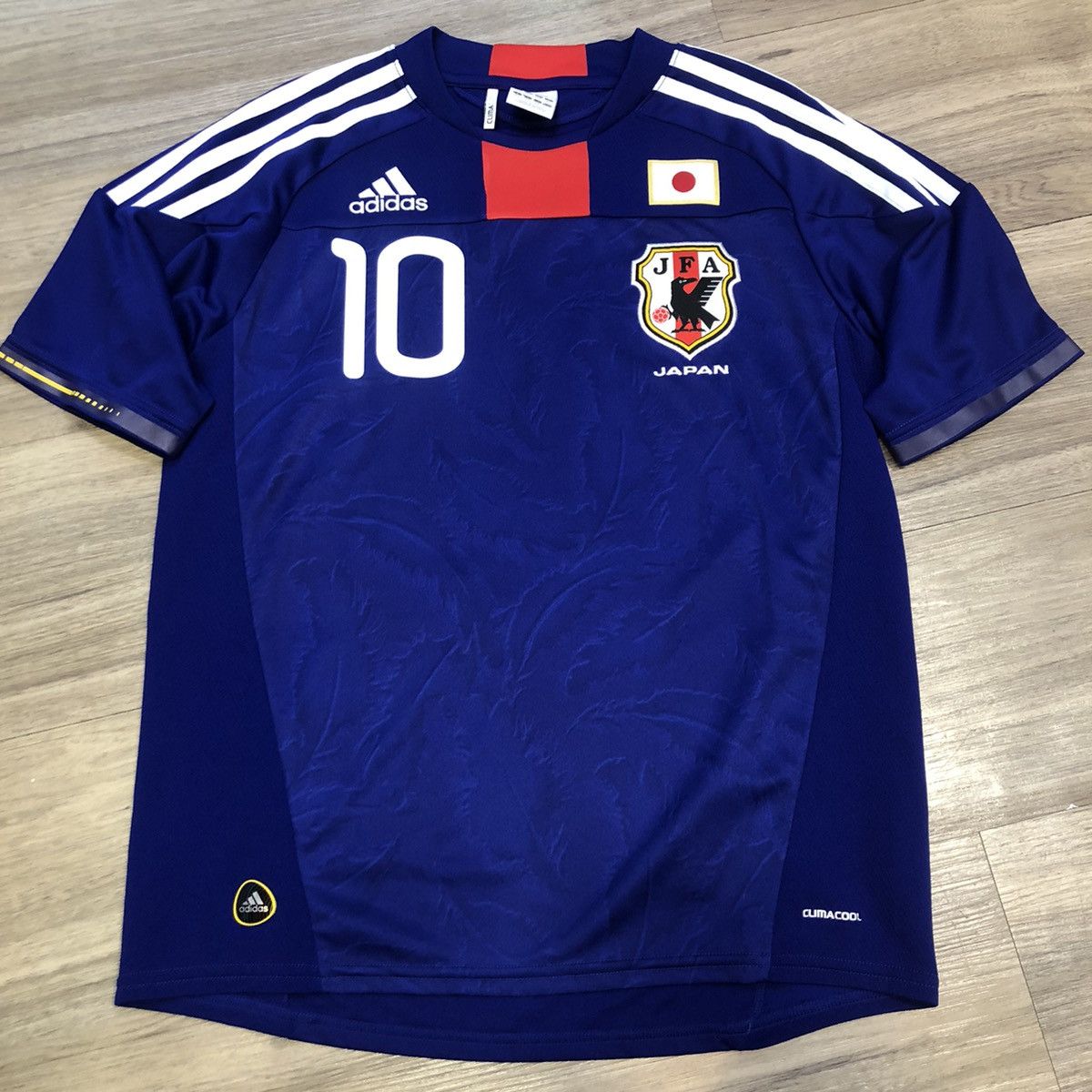 image of Adidas x Fifa World Cup Japan World Cup 2010 Home Shirt 10 Nakamura in Blue, Men's (Size XS)