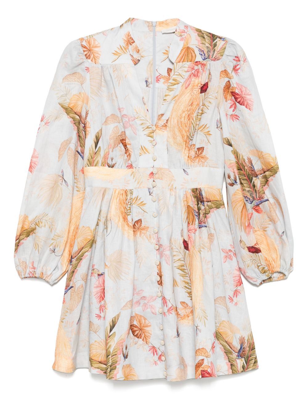 Zimmermann ASCENSION LINEN MINI DRESS | Grailed