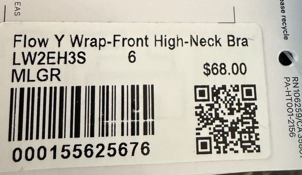 Lululemon LULULEMON FLOW Y WRAP FRONT HIGH NECK BRA GREEN SIZE 6 NWT Size ONE SIZE - 4 Thumbnail