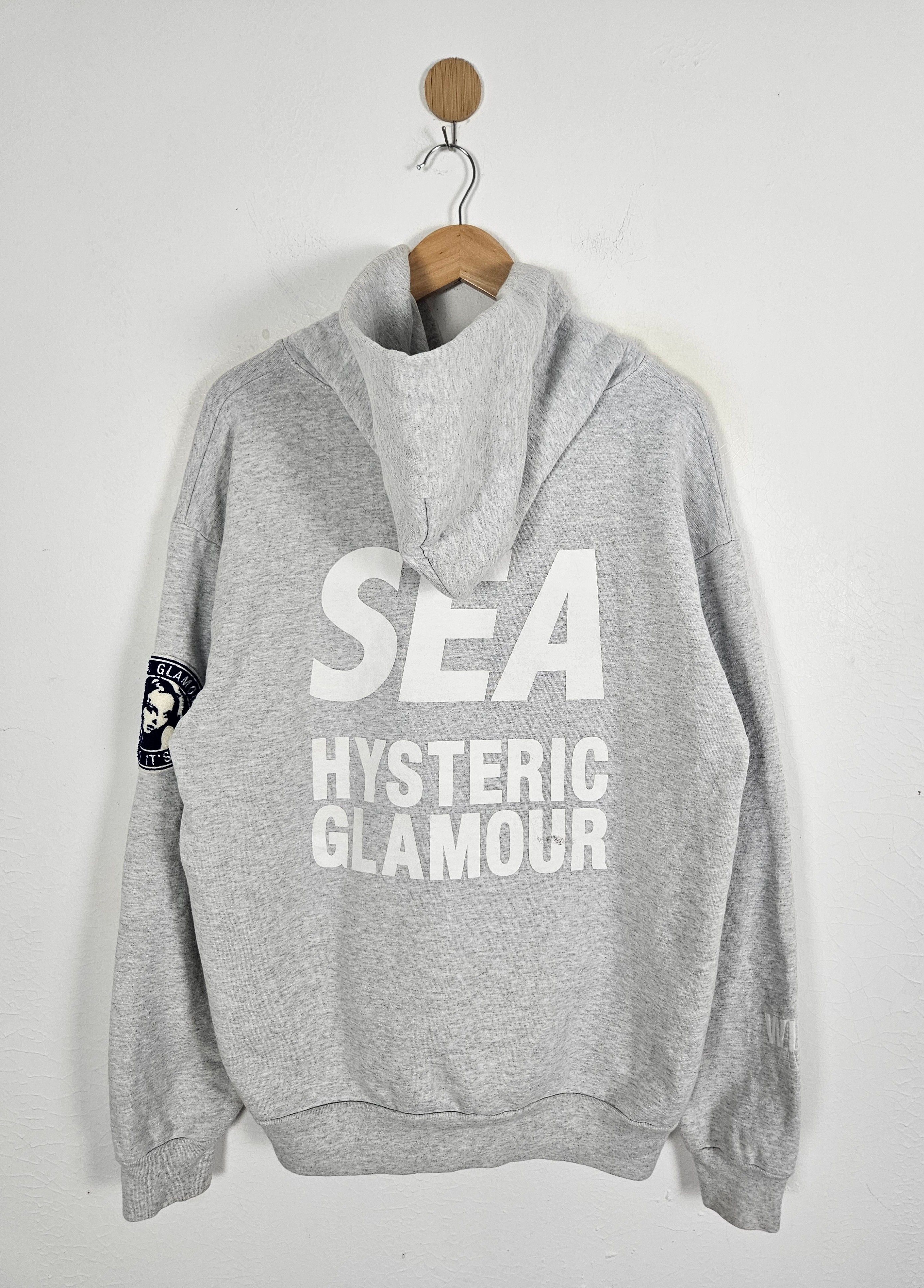 Hysteric Glamour × Japanese Brand Hysterical Glamour Wind and Sea puff logo hoodie sweater Size US L / EU 52-54 / 3 - 2 Thumbnail