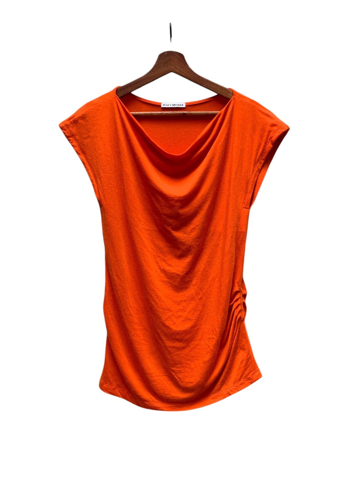 Issey Miyake ISSEY MIYAKE Lyocell Tunic Top IM93JK563 Orange 2 Size M / US 6-8 / IT 42-44 - 1 Thumbnail