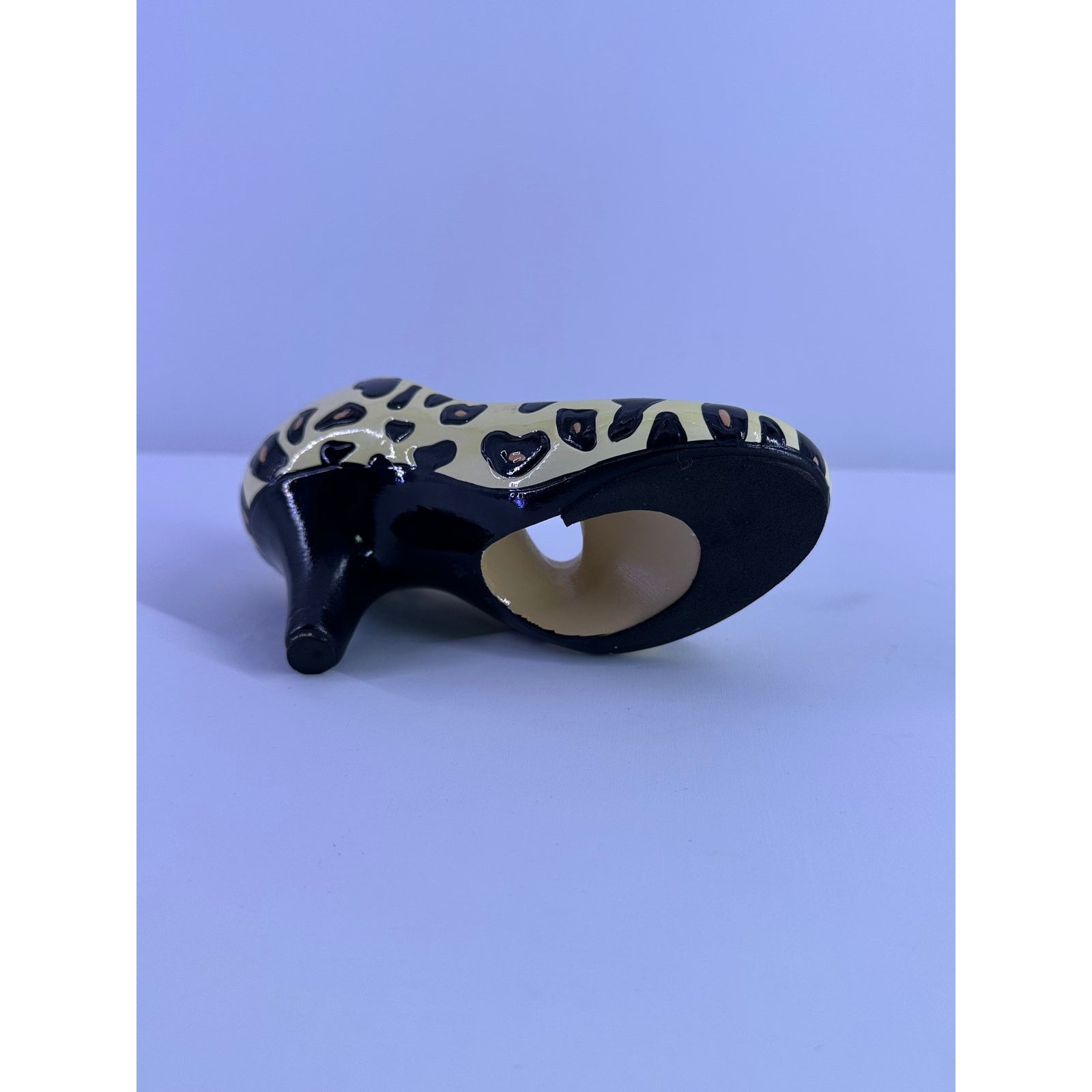 & Other Stories Vintage Cheetah Print Ceramic High Heel Decor 6.5”long Size ONE SIZE - 6 Thumbnail