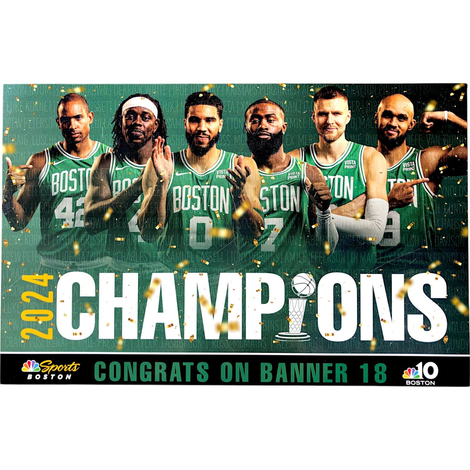 NBA Boston Celtics v New York Knicks Banner Night Authentic Fan Size ONE SIZE - 1 Thumbnail