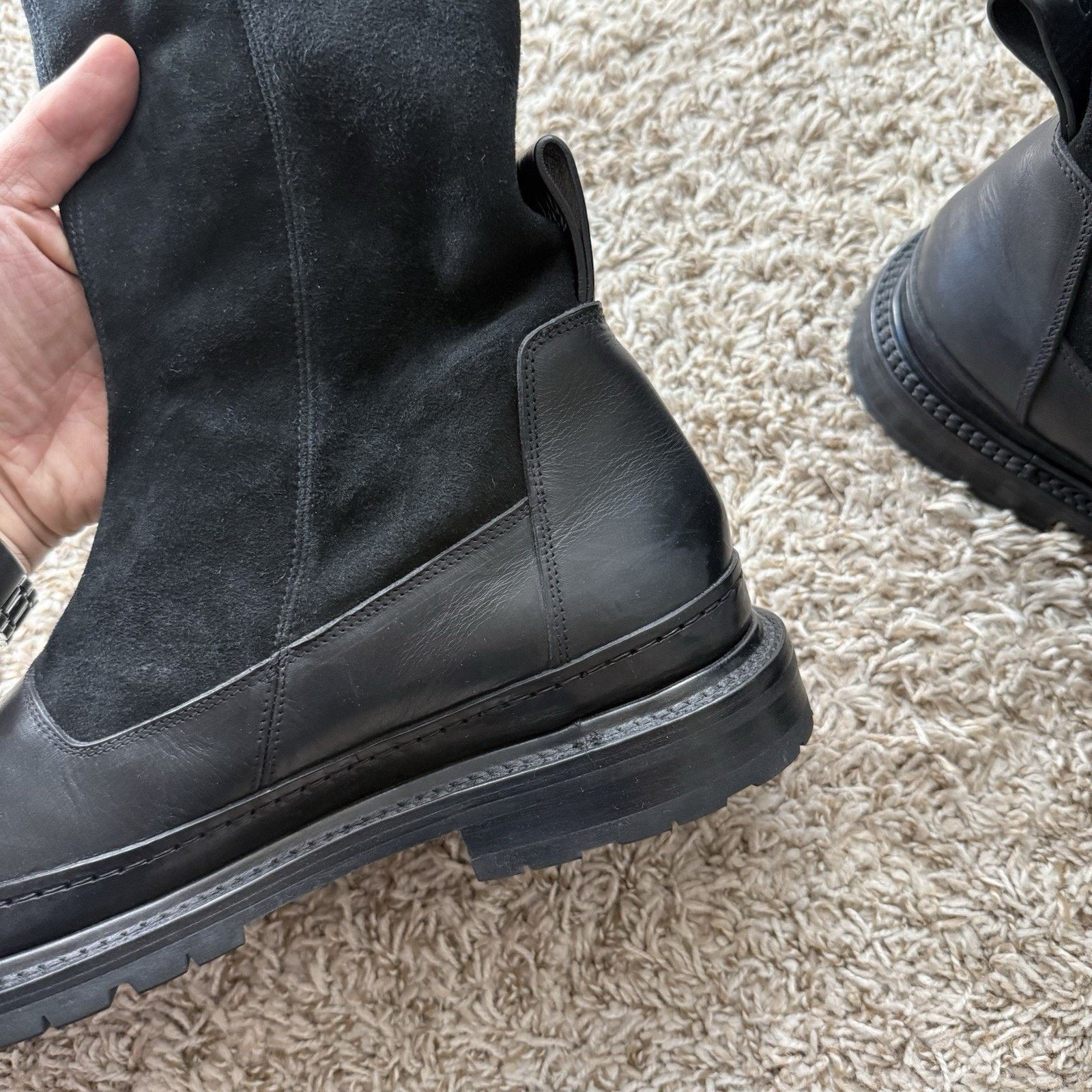 Other Adyar Black Suede Leather Chelsea Boots SSENSE Exclusive Size US 12 / EU 45 - 13 Thumbnail