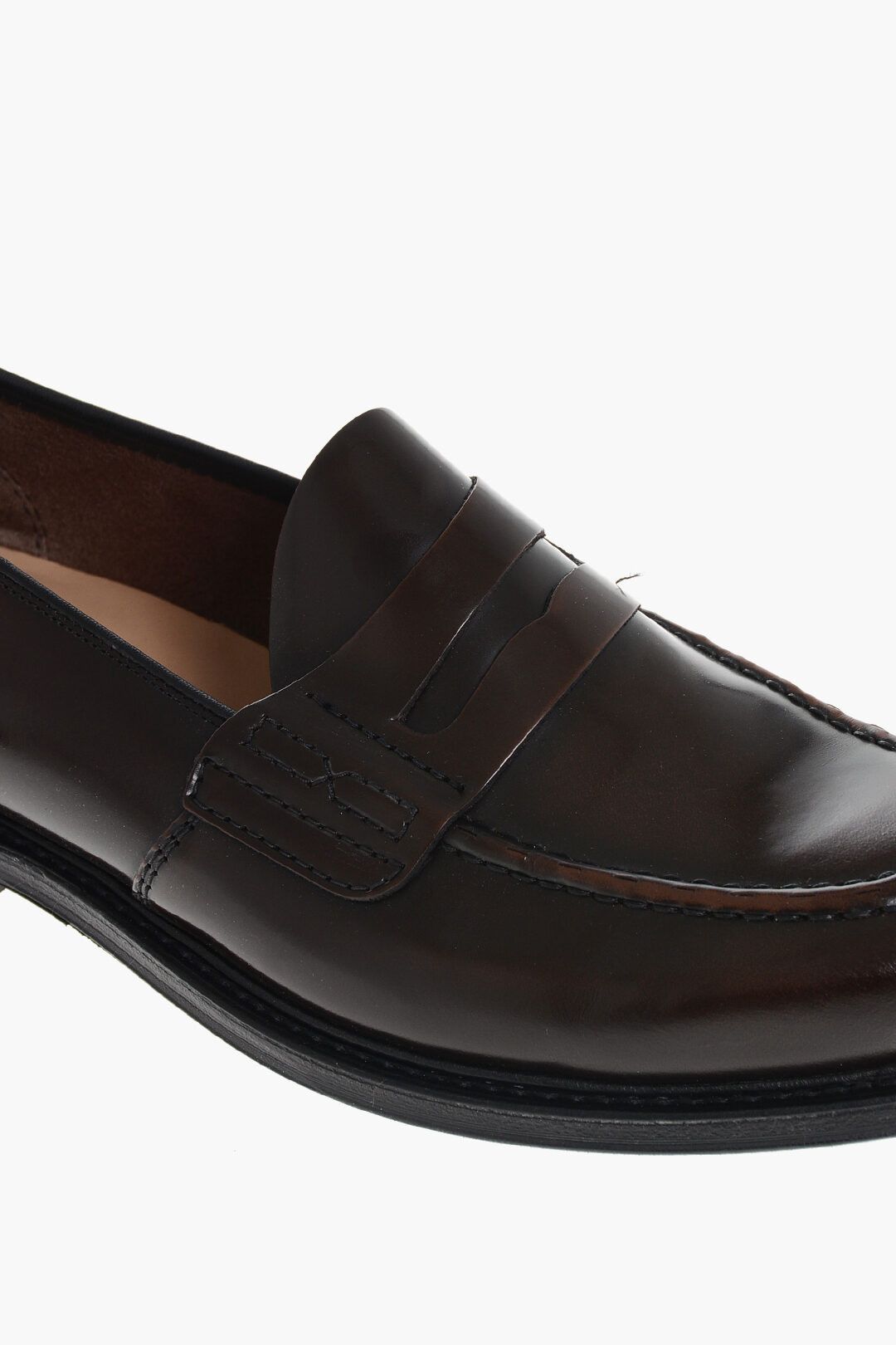 Church's og1mm0325 Leather Farsley Penny Loafers in Chocolate Brown Size US 9 / EU 42 - 4 Thumbnail