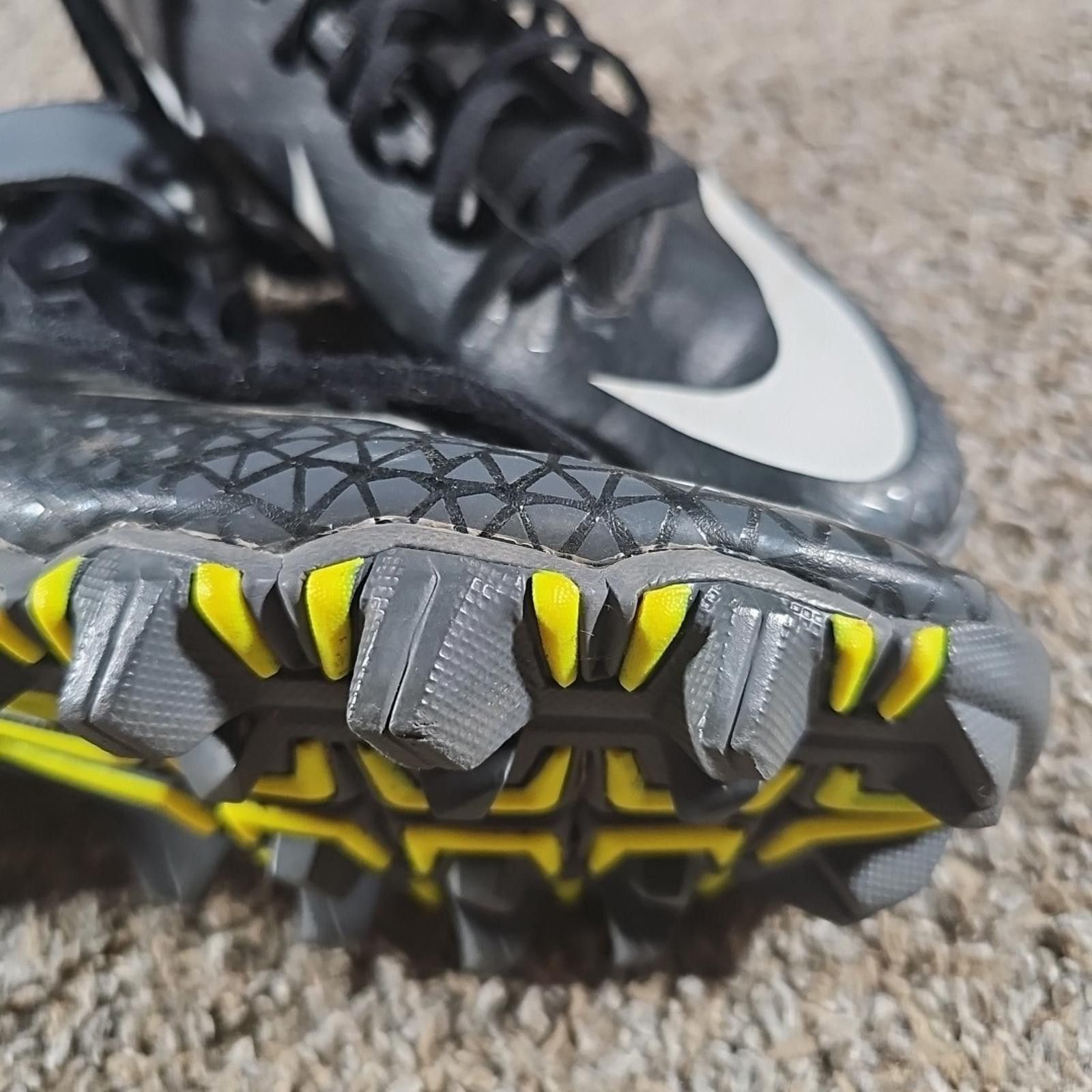 Nike Nike Fastflex Cleats 6Y Black Gray used 880133-002 Size ONE SIZE - 2 Thumbnail