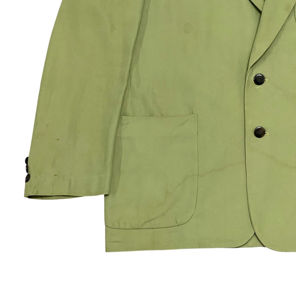 Givenchy Vintage Givenchy Stretch Cotton Silk-Blend Blazer Jacket Size US L / EU 52-54 / 3 - 4 Thumbnail